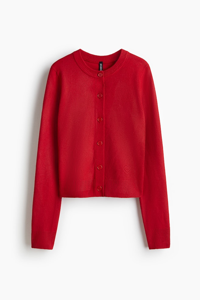 Cardigan - Rosso - 1