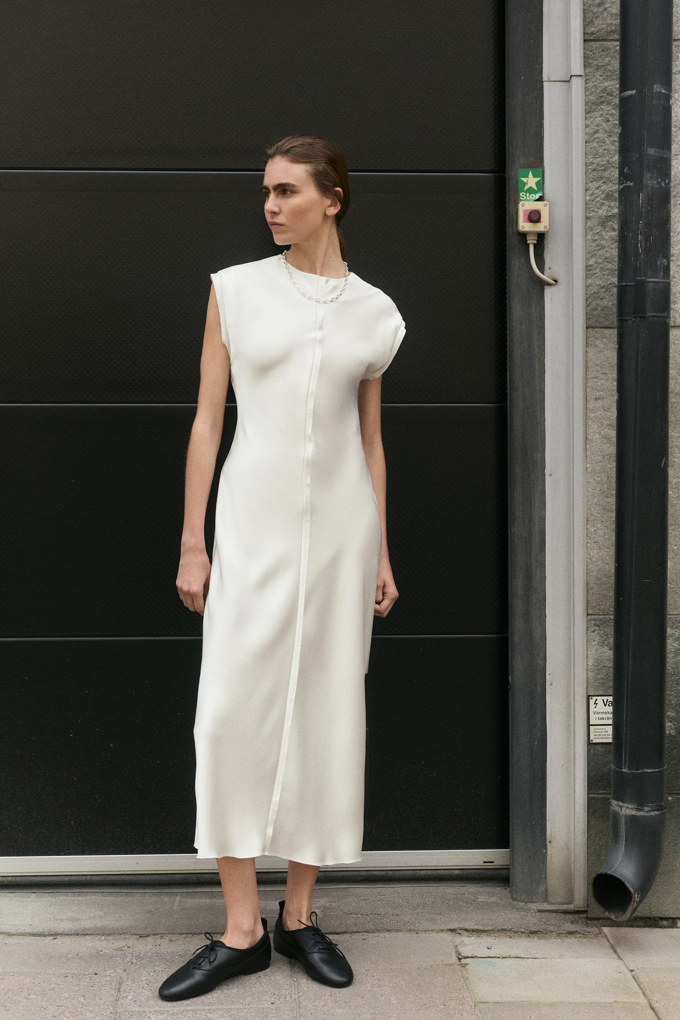 Satin Midi Dress