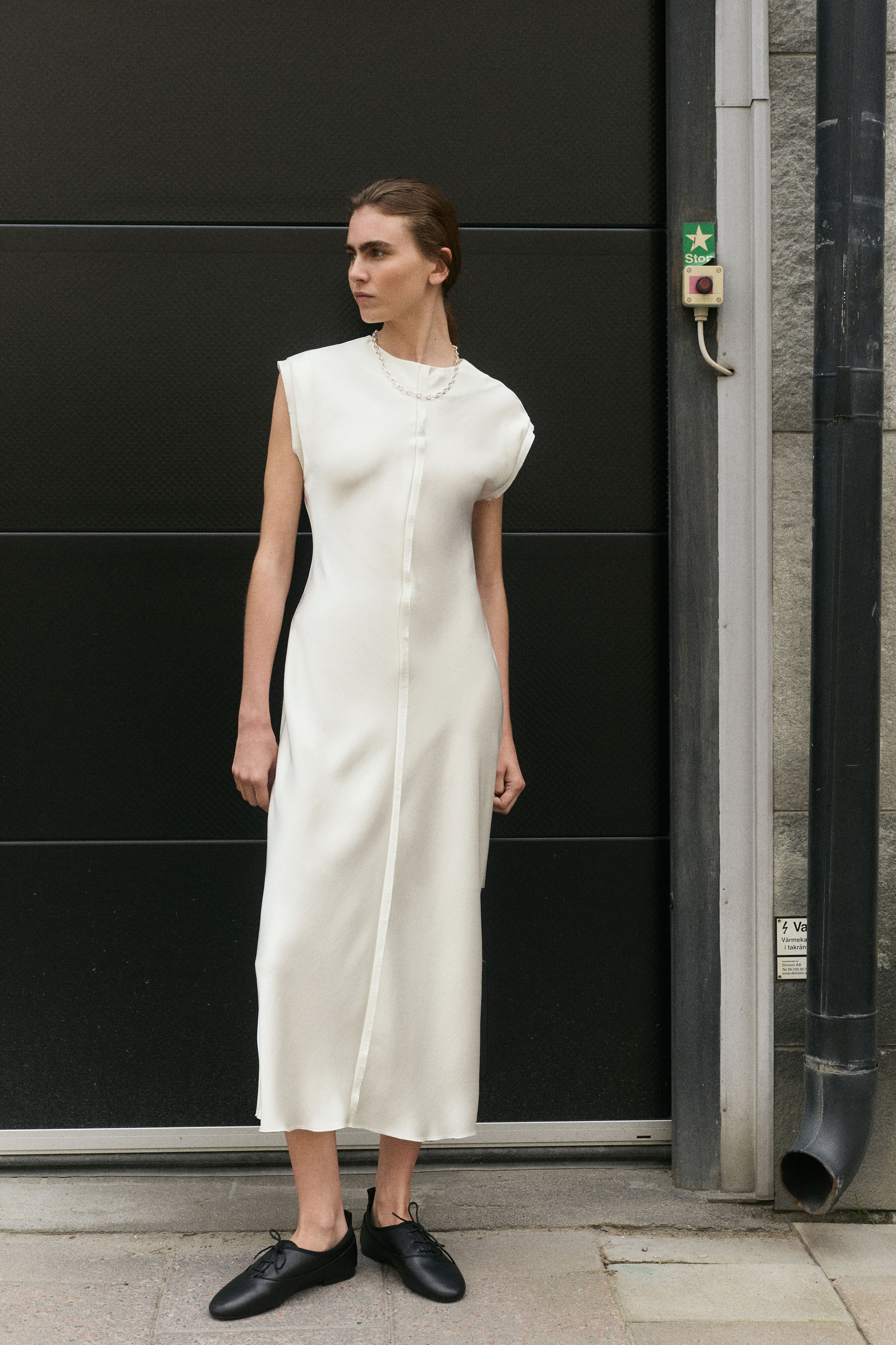 Satin Midi Dress