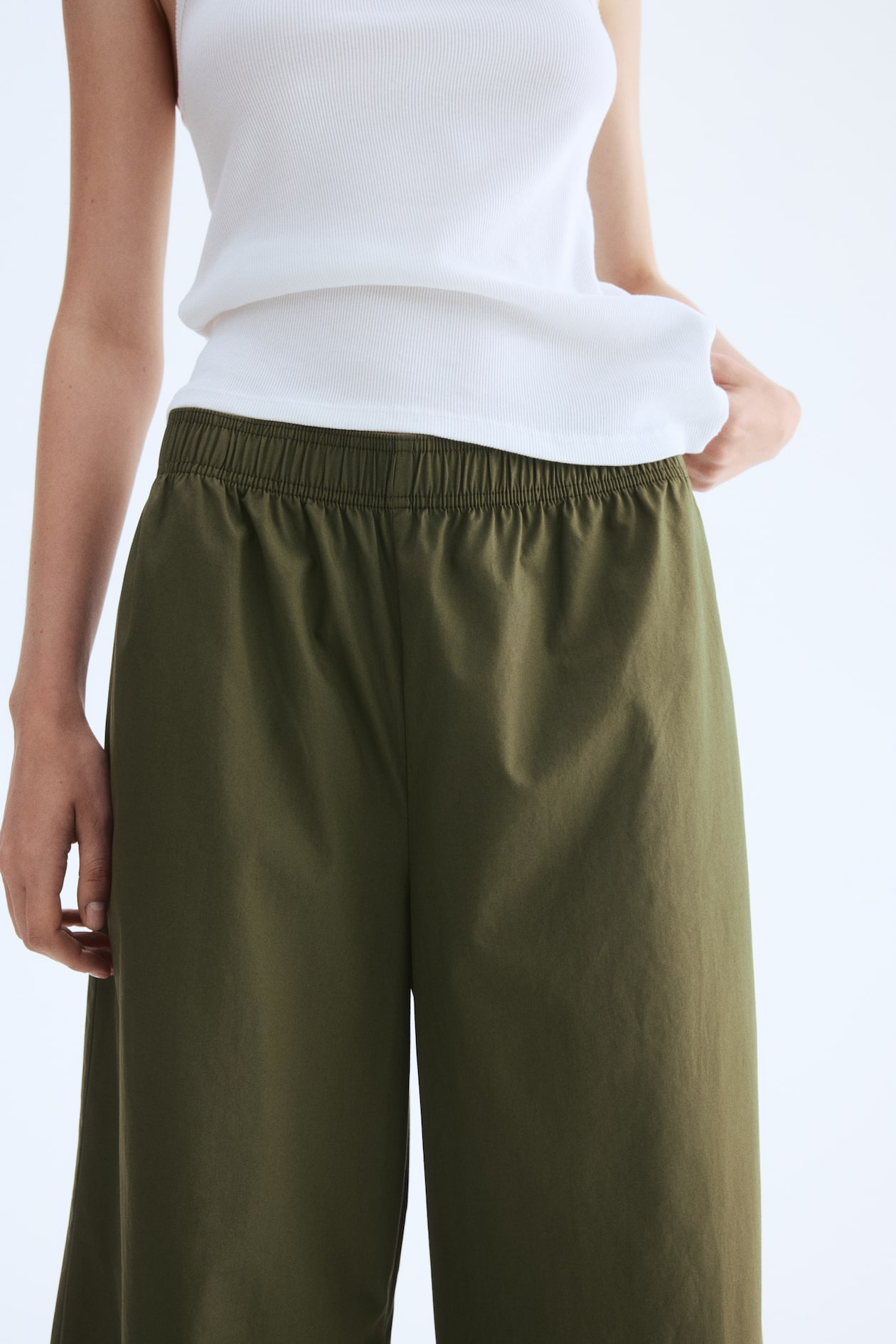 Ankle-Length Cotton Pants - image 2