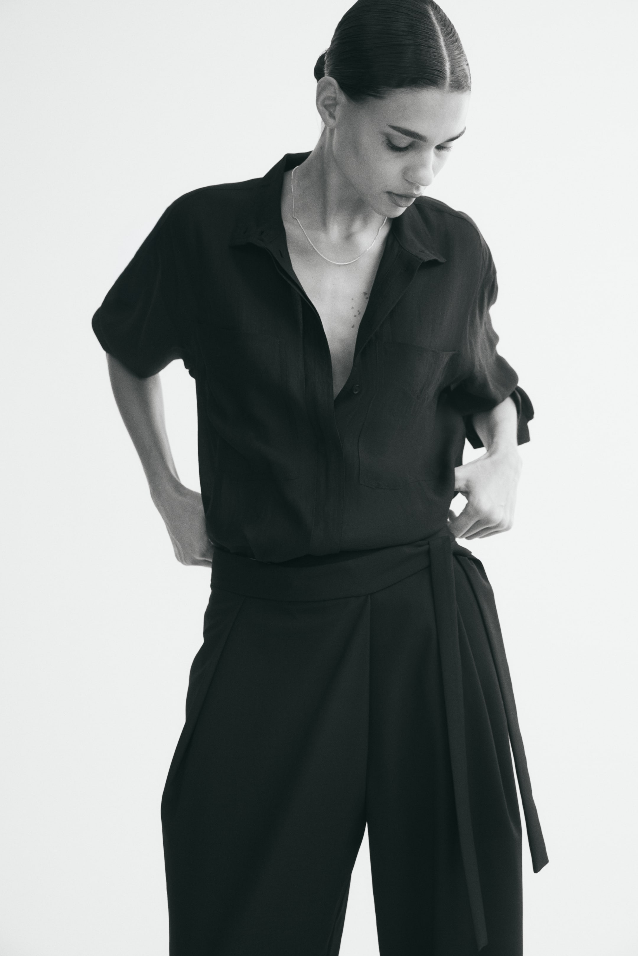 Wrap-Detail Pants