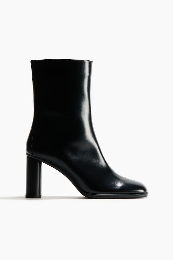 Bottines à talon - Noir/Marron foncé - 1