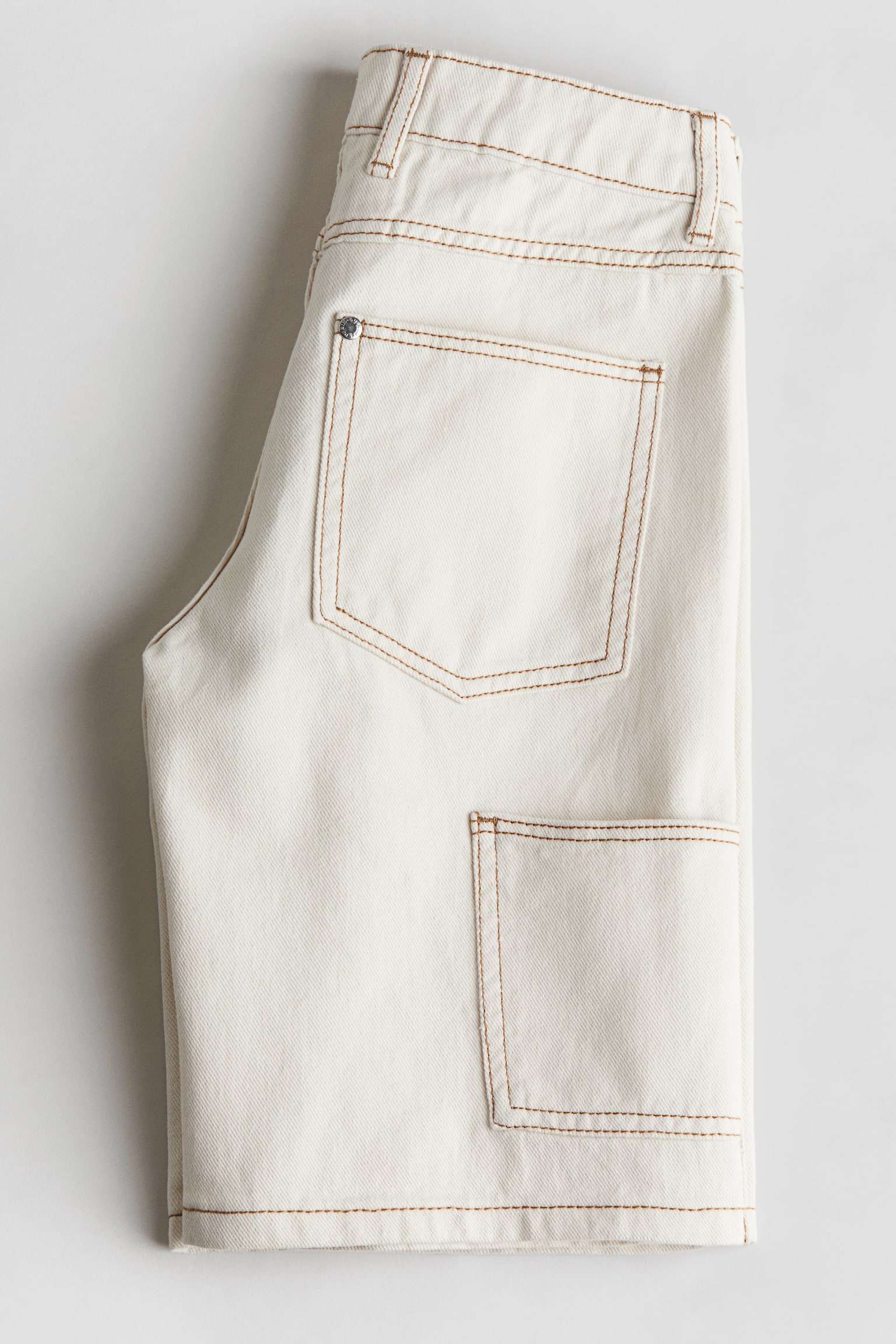 Carpenter twill shorts - White - 6