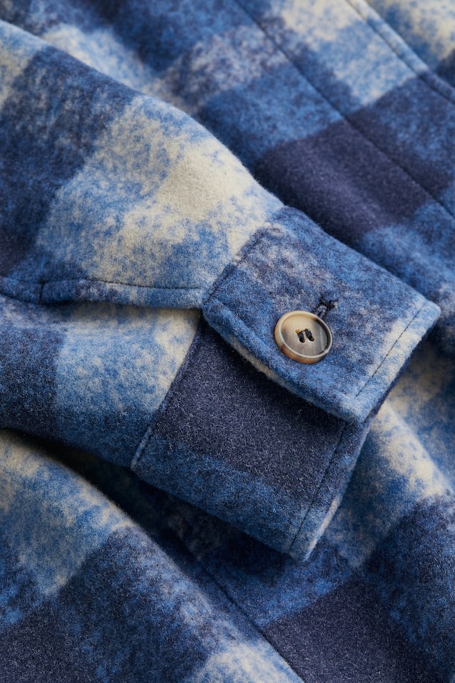 Veste-chemise longue - Bleu/carreaux/Rouge foncé/carreaux - 2