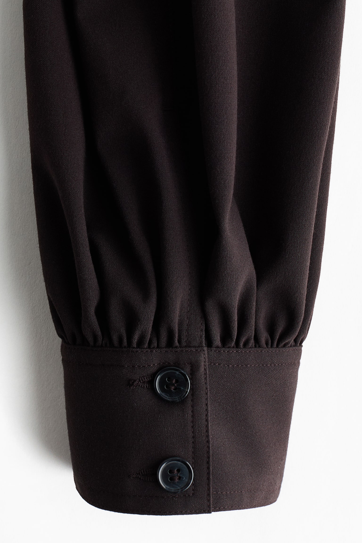 Balloon-leg trousers - Dark brown/Black - 4