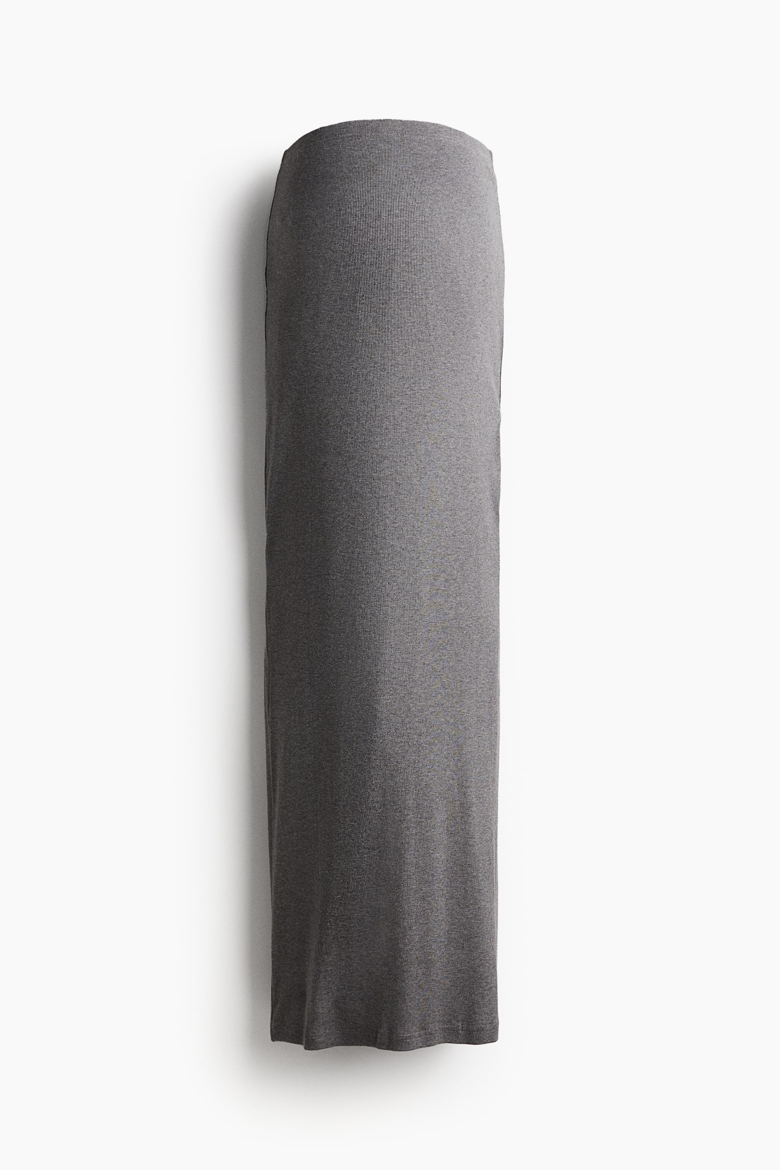 MAMA Long ribbed skirt - Grey marl/Greige marl - 2