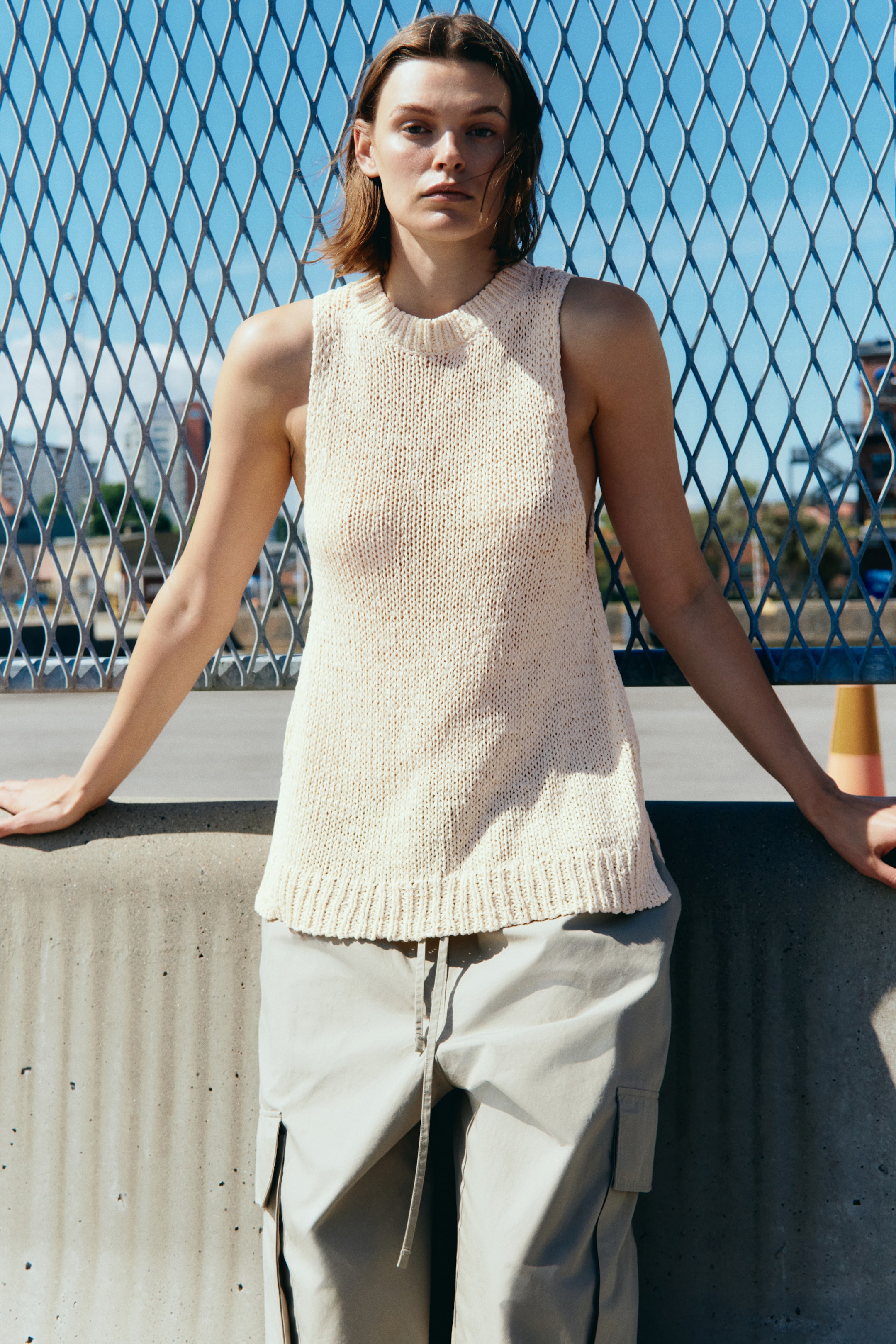 Camisole en tricot texturé