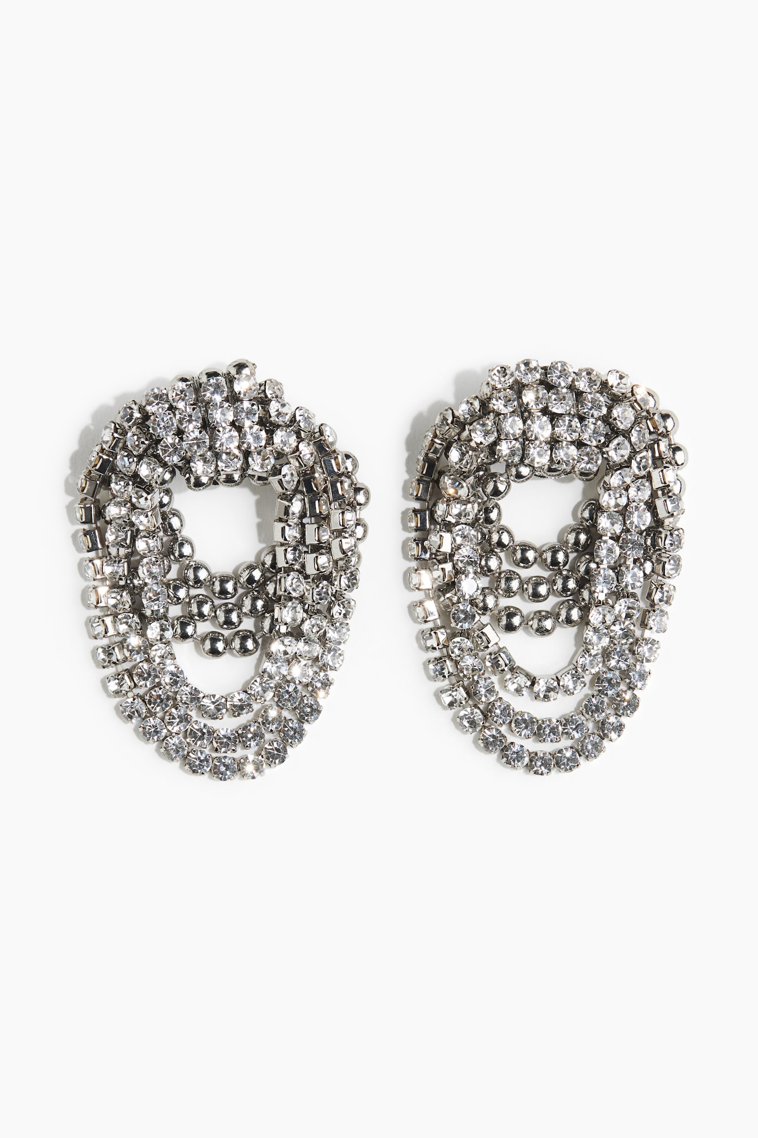 Multi-chain earrings - Silver-coloured - 1