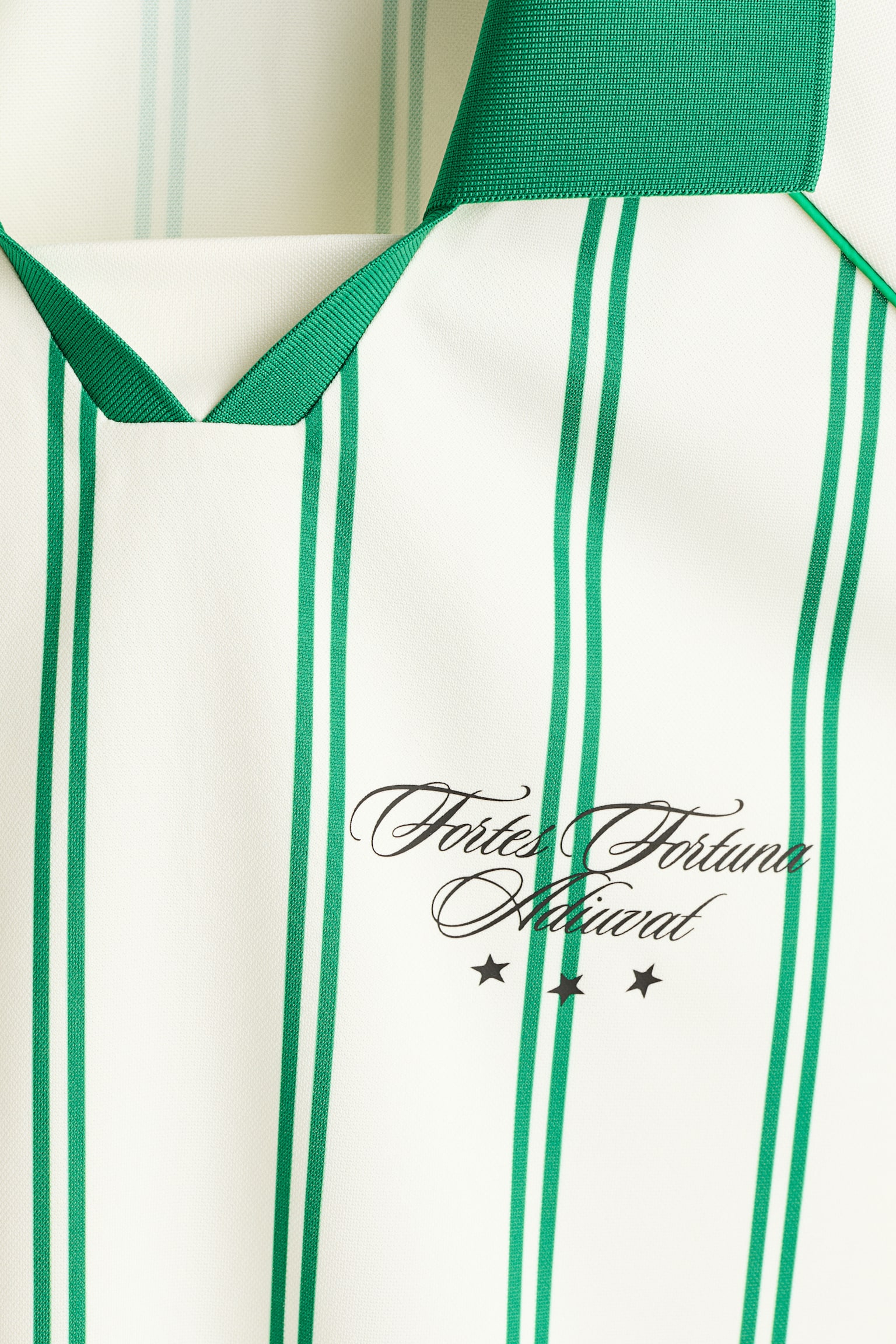 Сорочка поло Loose Fit з принтом - Білий/смужки - 2