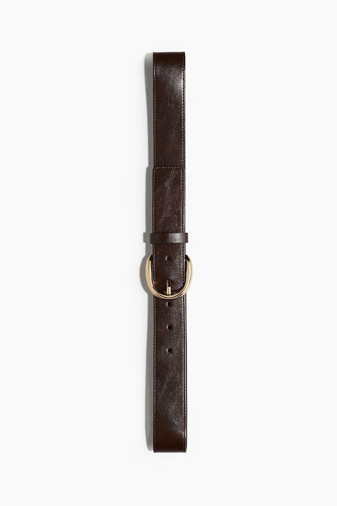 Belt - Dark brown/Black/Crocodile pattern - 1
