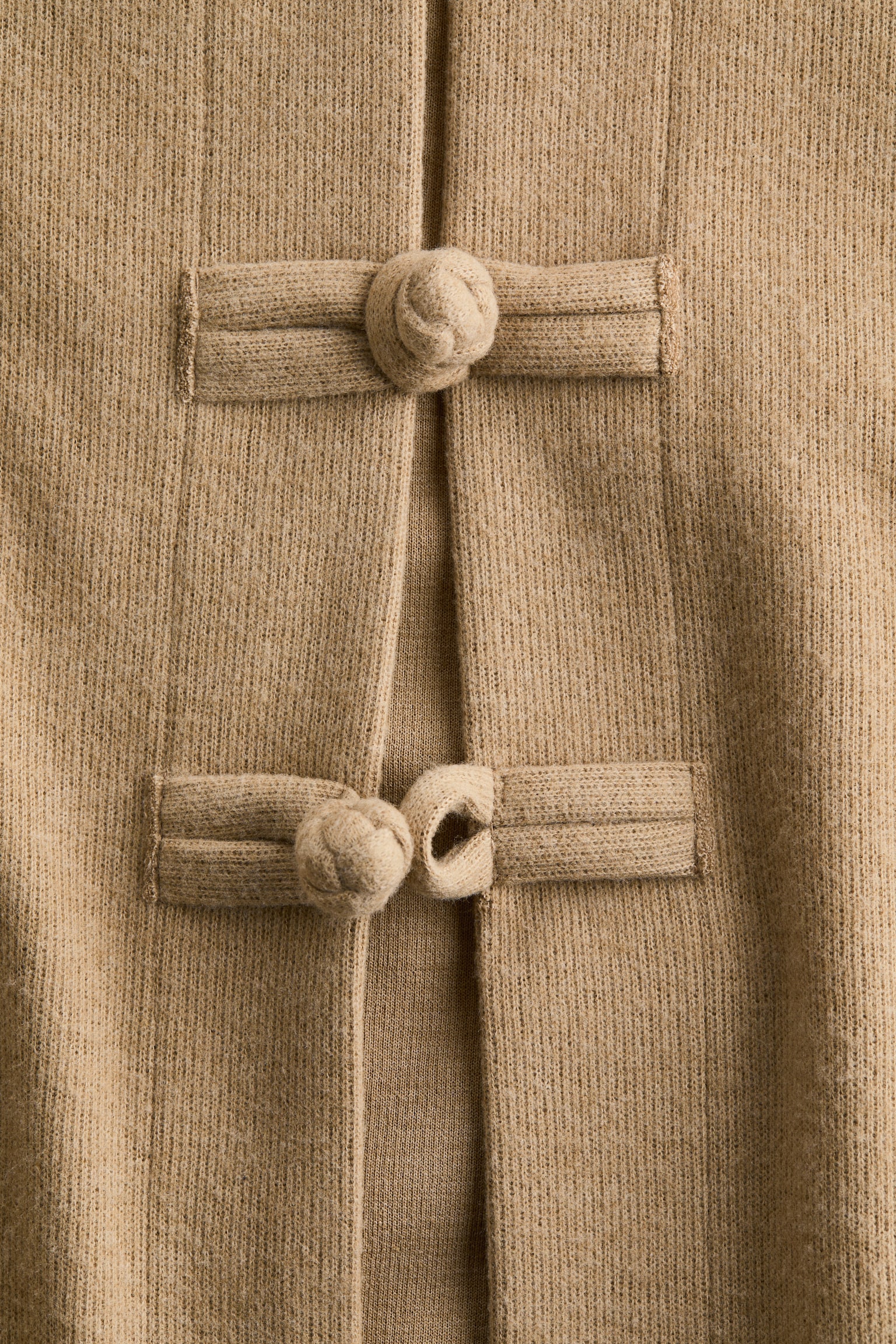 Женский кардиган H&M Knot-Button, цвет: Бежевый — фото 5