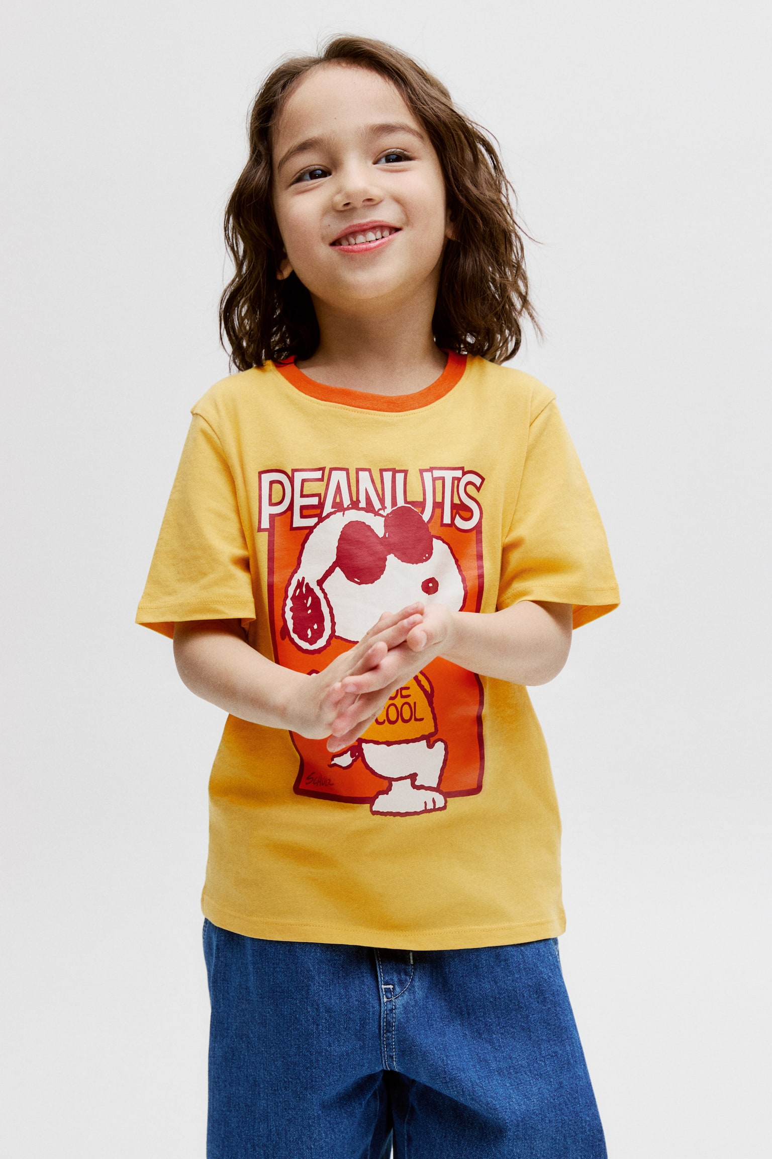 Áo thun in hình - Màu vàng/Snoopy/Màu xanh tím than/Snoopy/Màu xanh dương sáng/Snoopy/Màu kem/Snoopy - 3