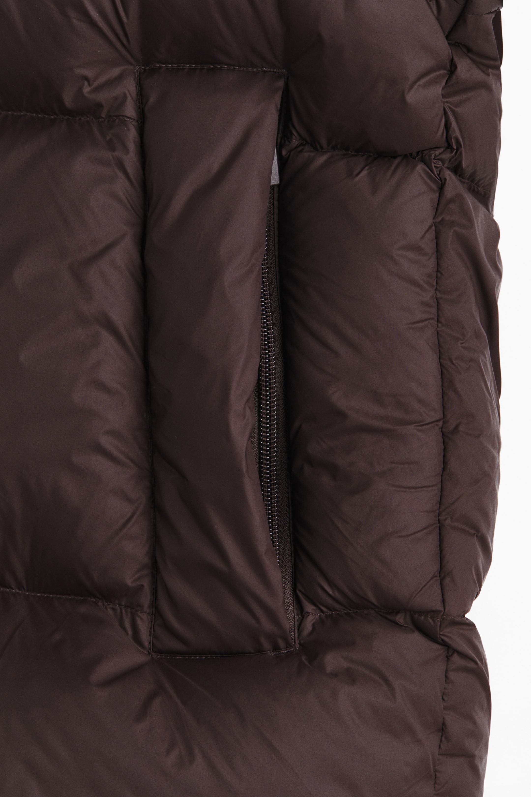 View larger image: Hooded Down Puffer Jacket - Dark brown - Ladies | H&M US 7