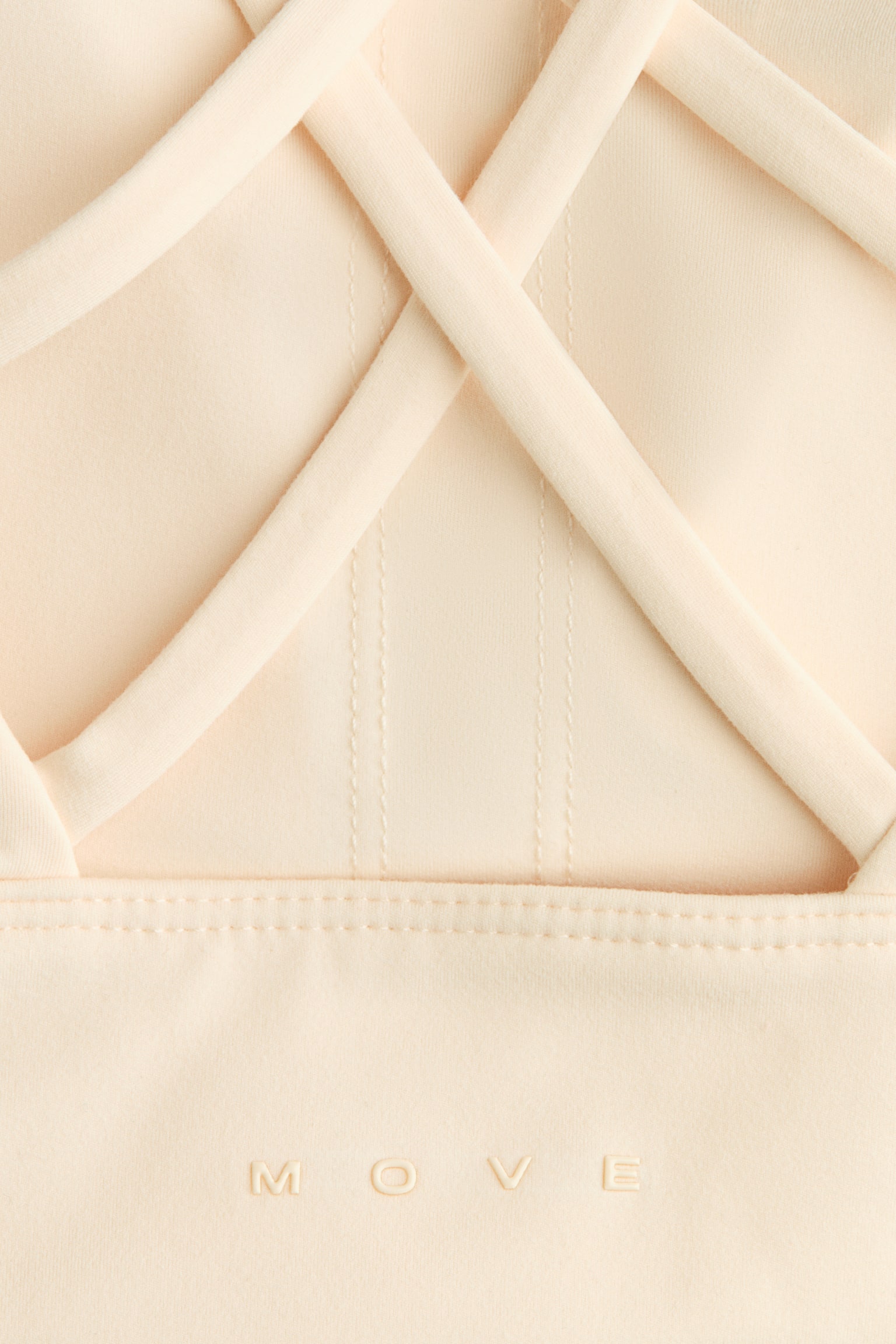 Top deportivo Medium Support con SoftMove™ - Chabacano claro/Rosa tenue/Negro/Café oscuro - 2