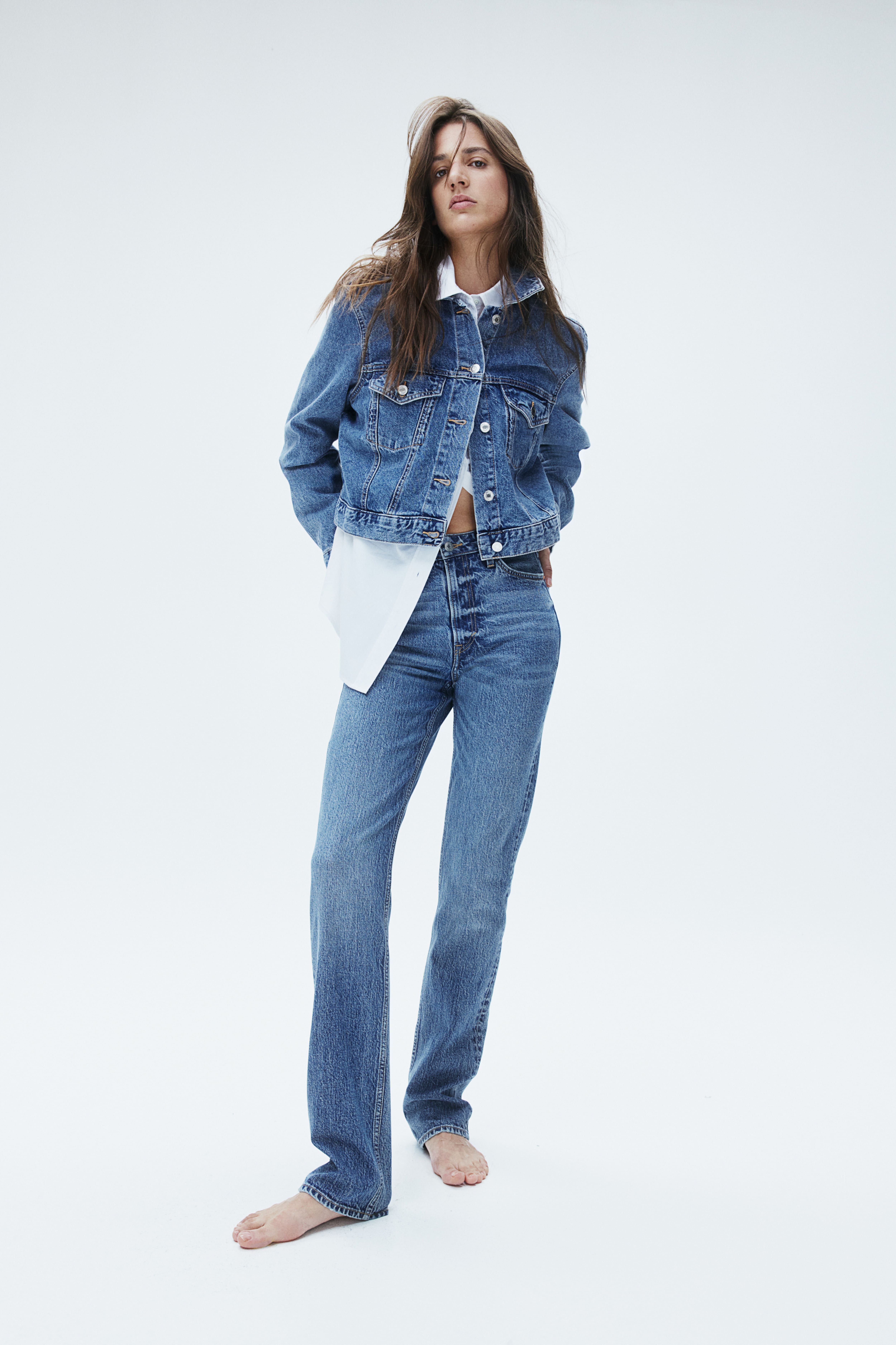 Straight fashion jeans h&m