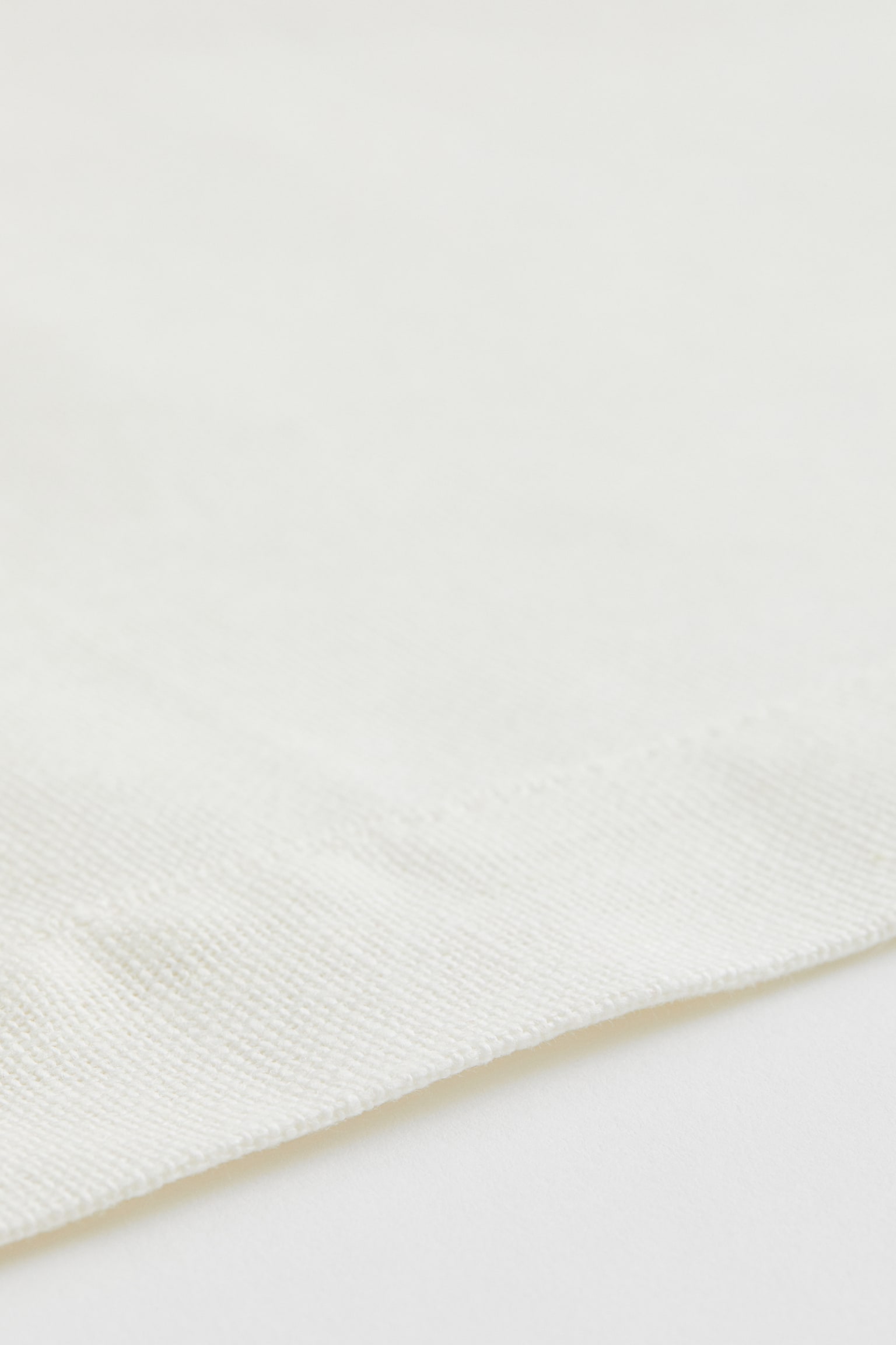 Linen-blend table mat - White - 2