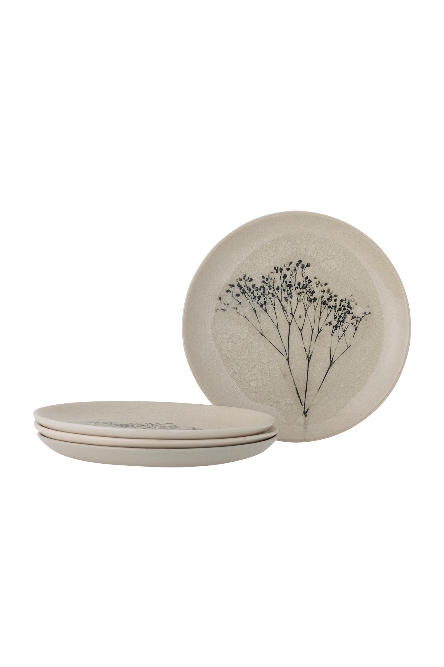 Bloomingville - Assiette Bea, Lot De 4 - Nature