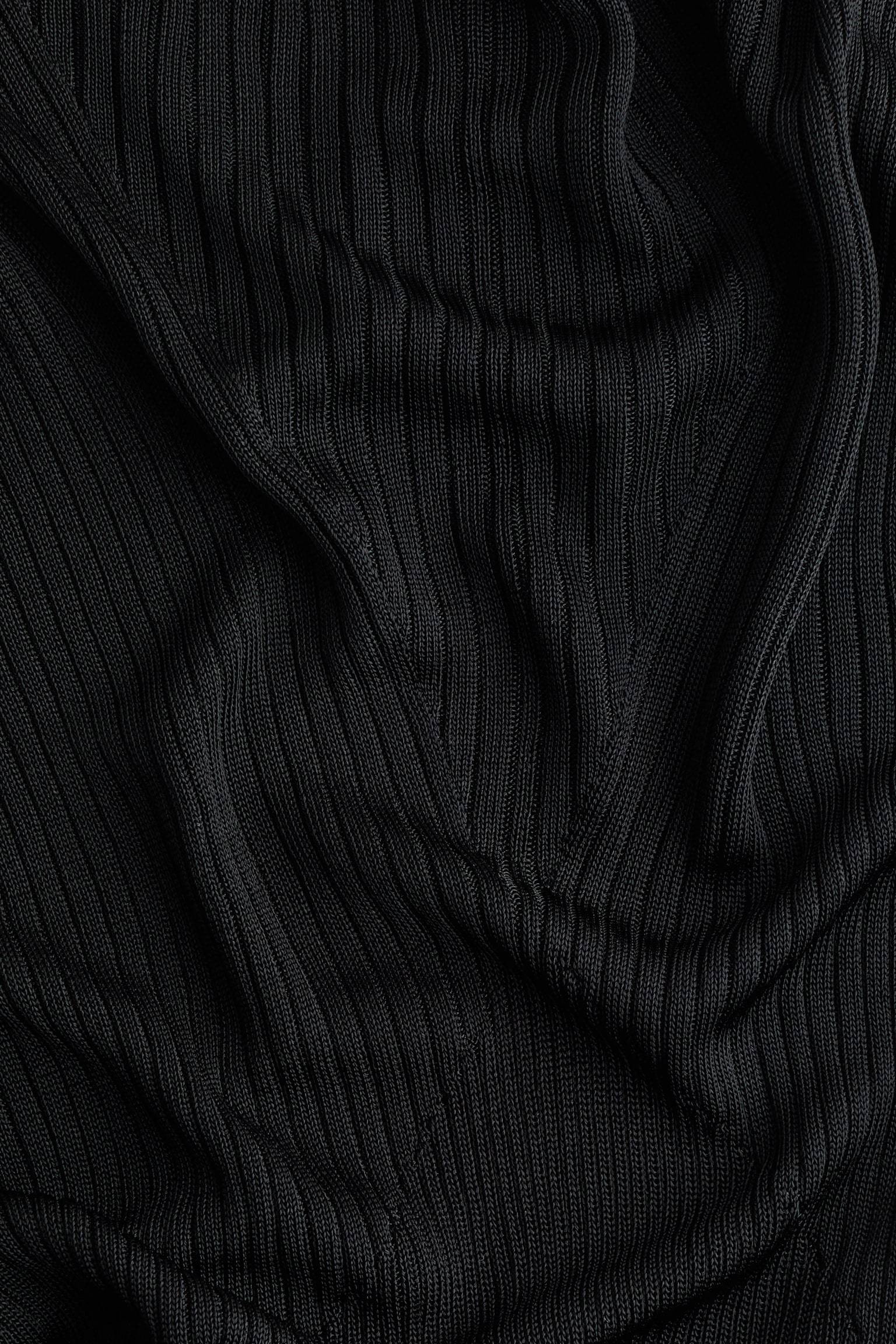 Rib-knit top - Black/Light pink/Light grey - 6