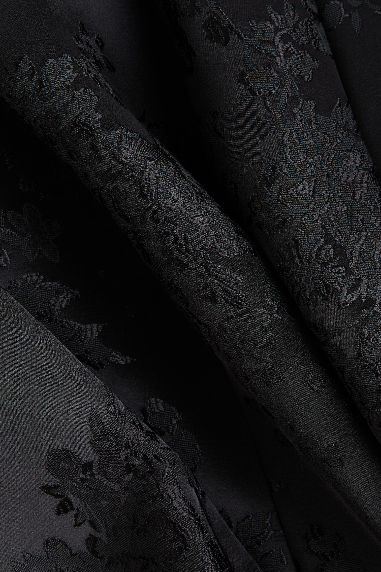 Женская юбка H&M A-Line Brocade, цвет: Чёрный — фото 6