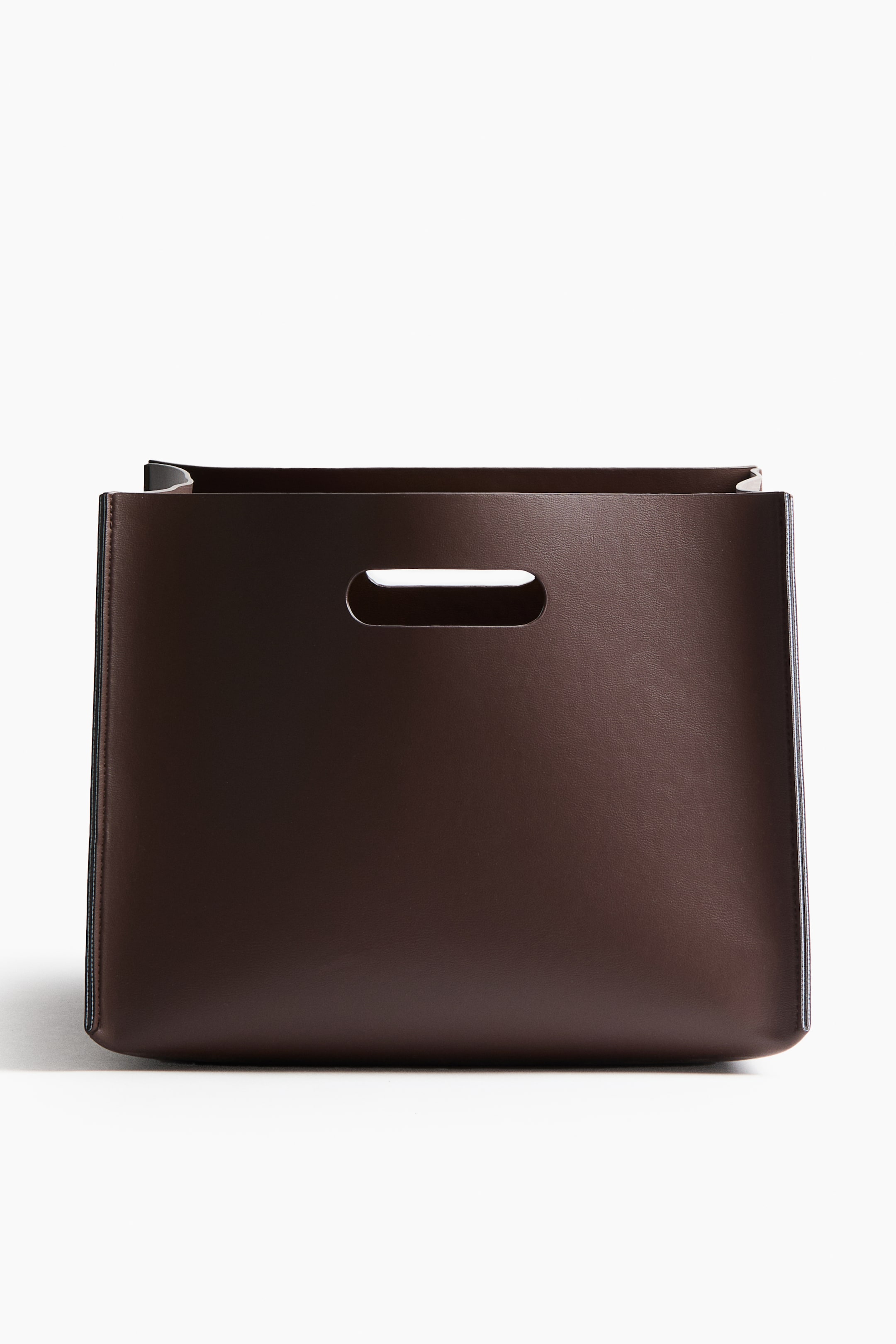 Ampliar la imagen: Cesto de almacenamiento grande - Café oscuro - Home All | H&M MX 1