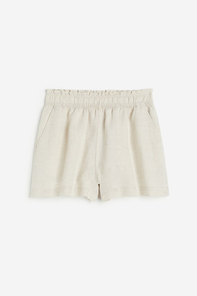 Linen shorts - Orange - 2