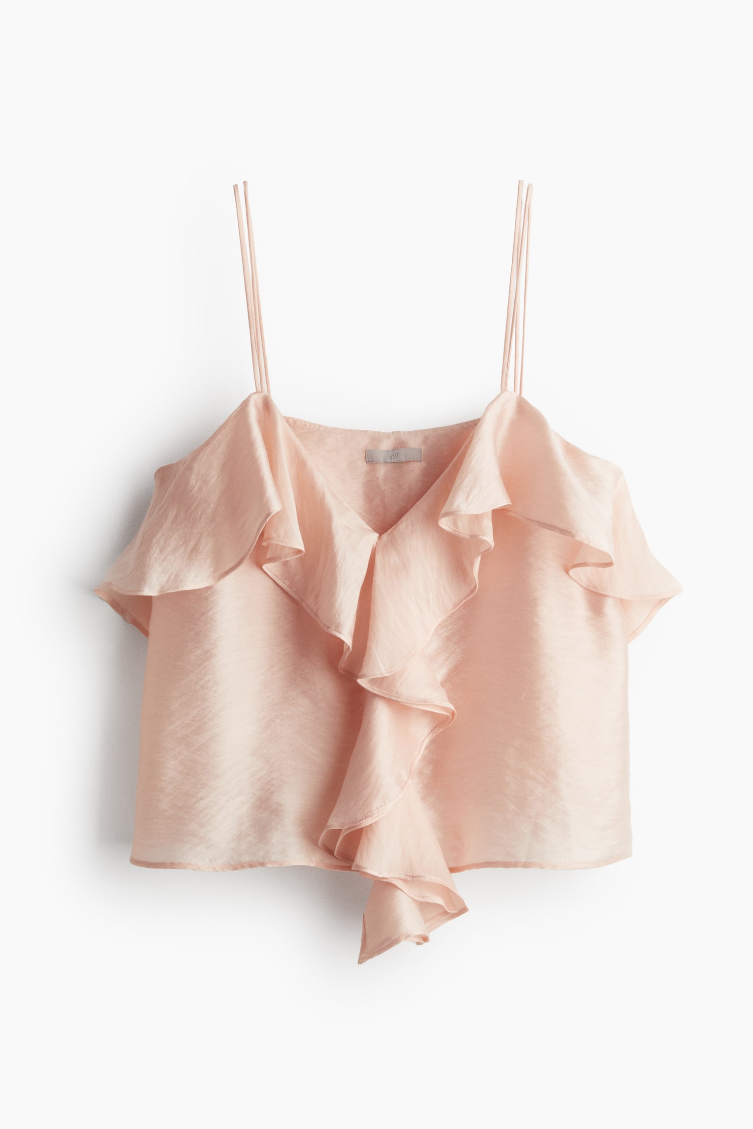 Flounce Trim Cami - Powder pink - 2