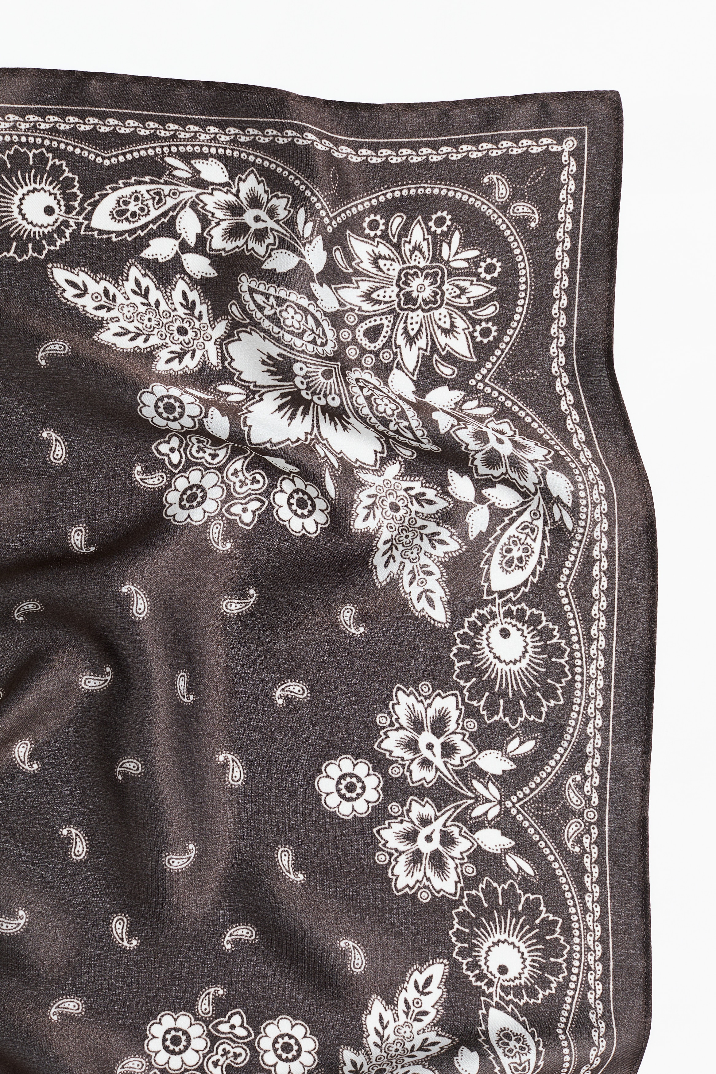 ‪‪❤︎‬ mor様 ‪‪❤︎‬ Wzorzysta chustka - Brązowy/Paisley - ONA | H&M PL