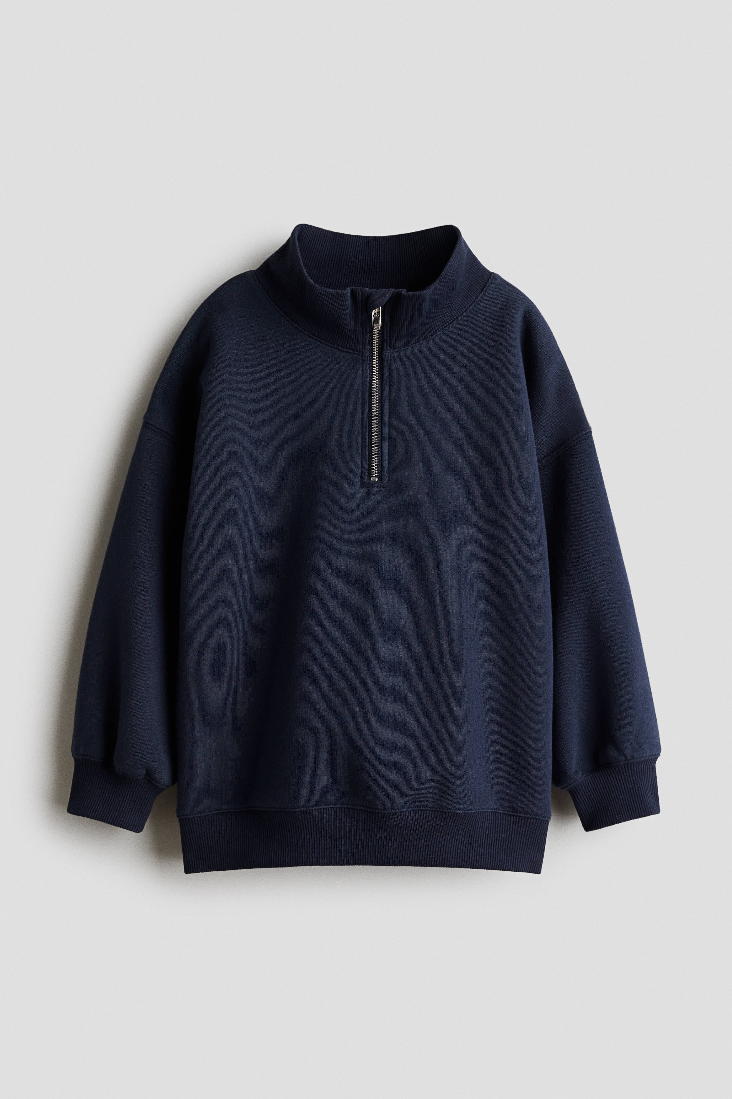 Half-Zip Sweatshirt - Navy blue - Kids | H&M US