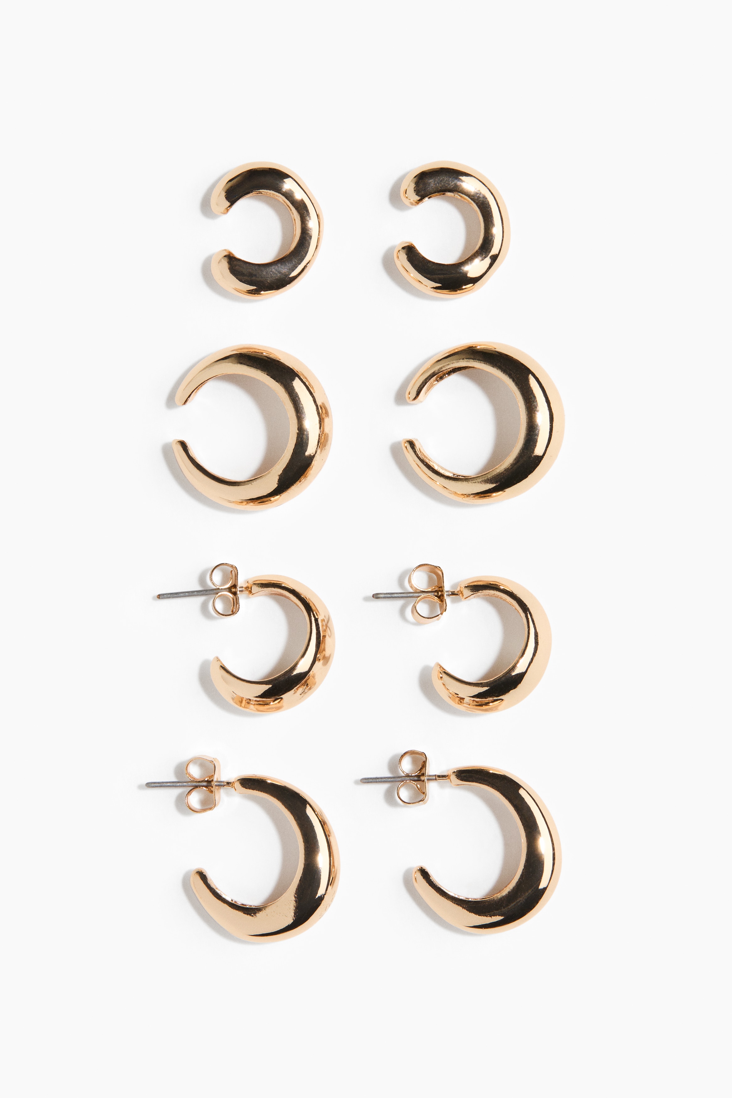 4 pairs earrings and ear cuffsModal