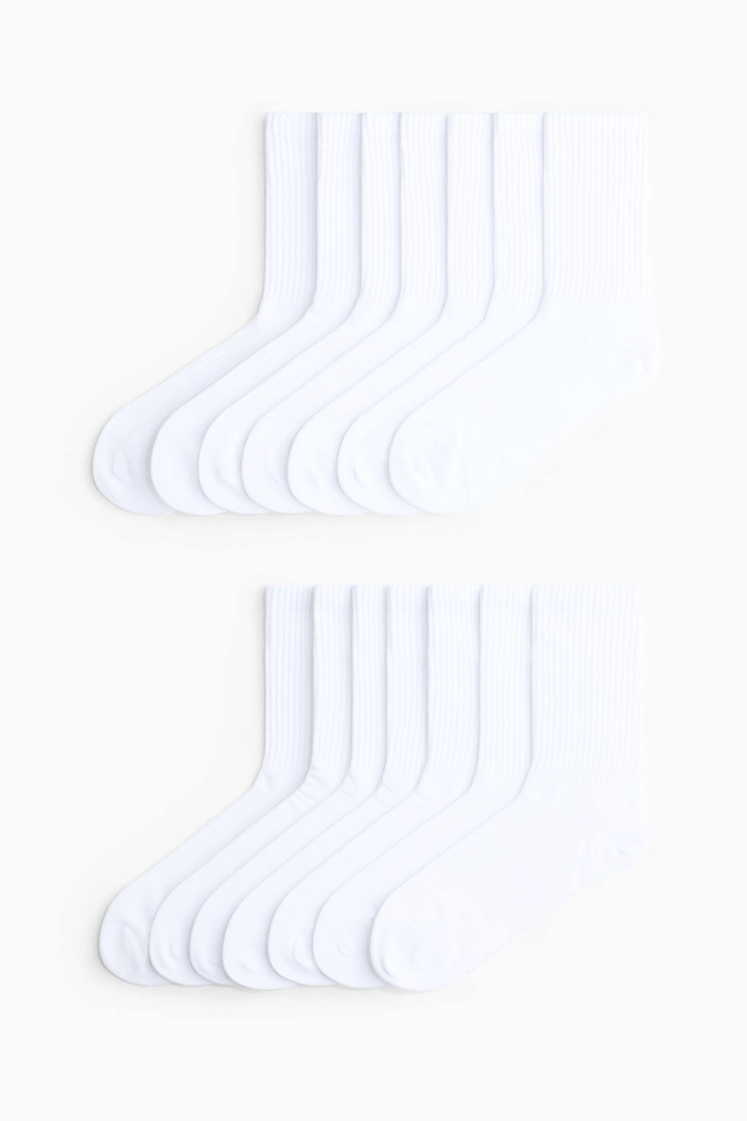 7-pack Calcetines deportivos con DryMove™ - Blanco/Negro