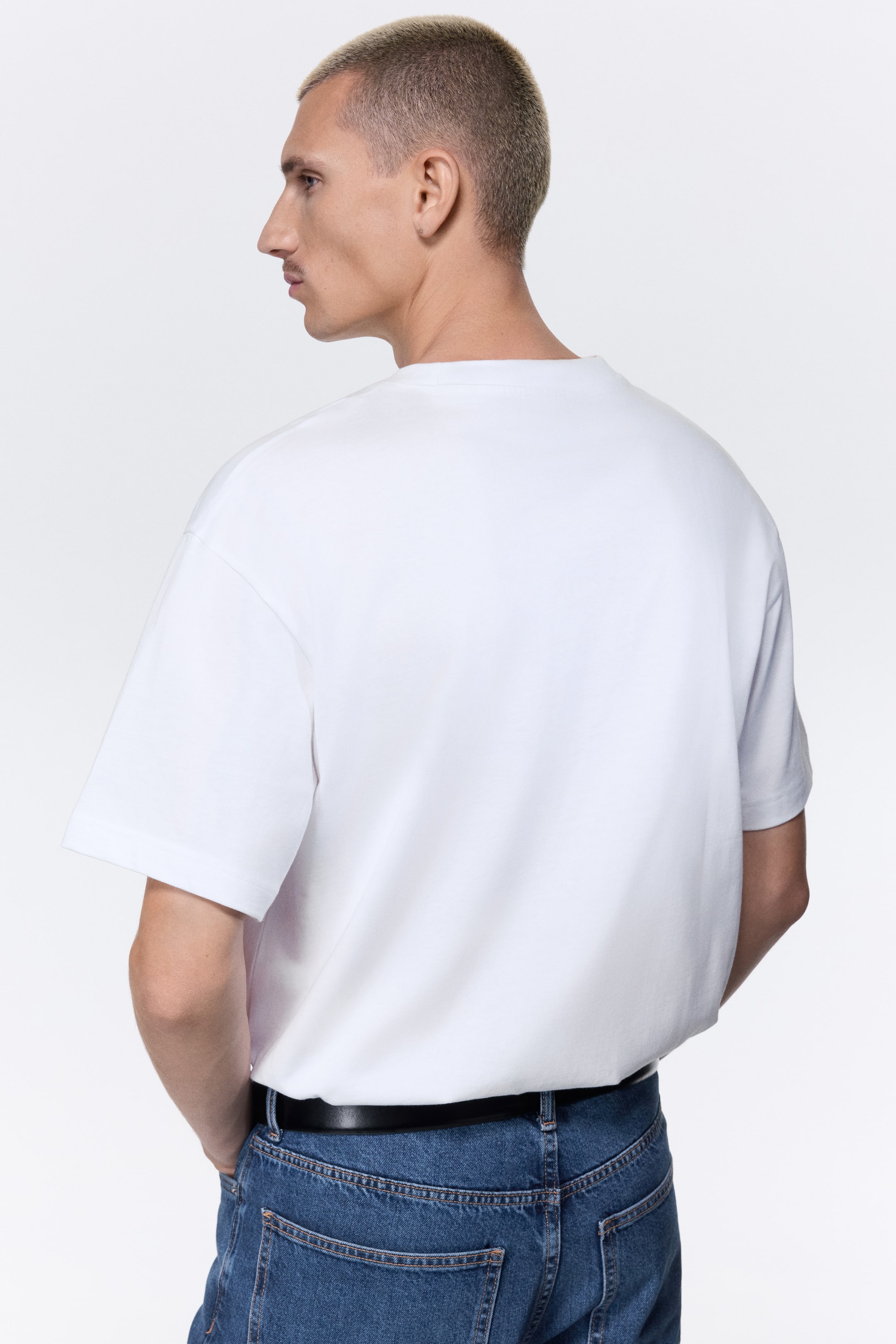 View larger image: Loose-Fit T-Shirt - White - Men | H&M US 3