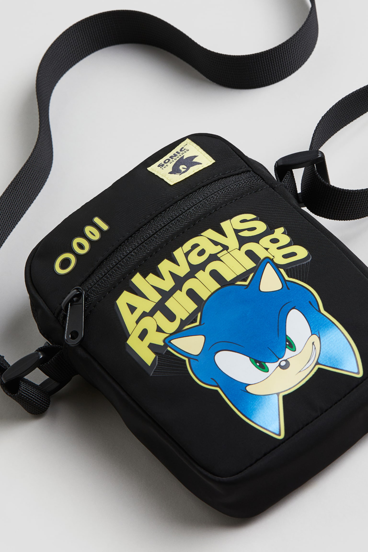 Print Crossbody Bag - Black/Sonic the Hedgehog/Light blue/Pokémon - 2