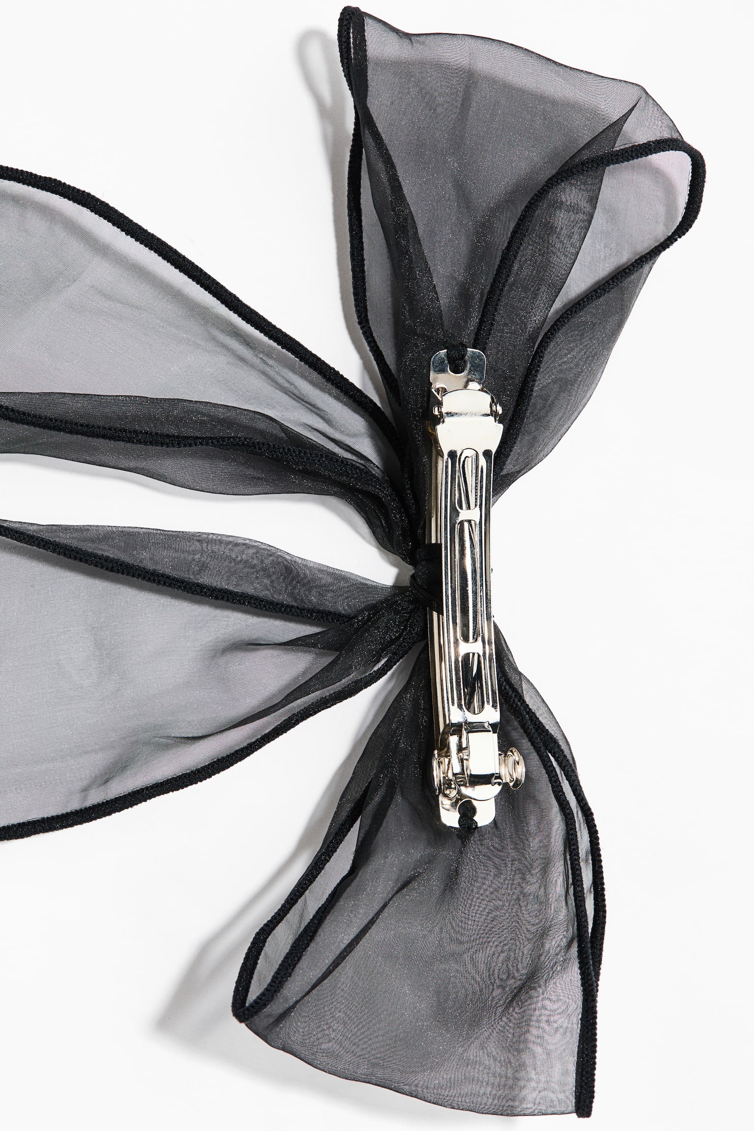 Женские аксессуары для волос H&M Mesh-Bow Hair Clip, цвет: Чёрный — фото 3