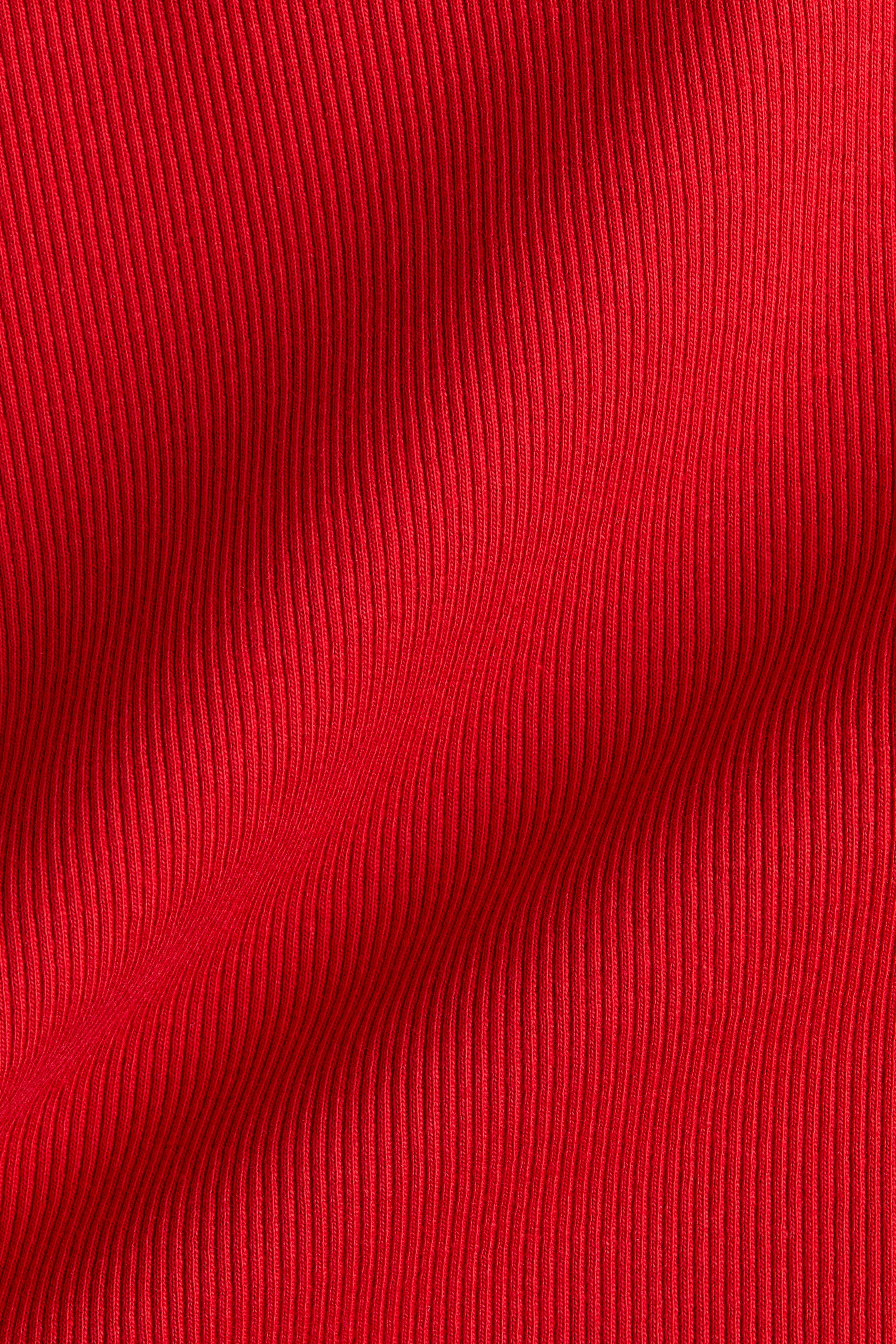 Ribbed Boat-Neck Top