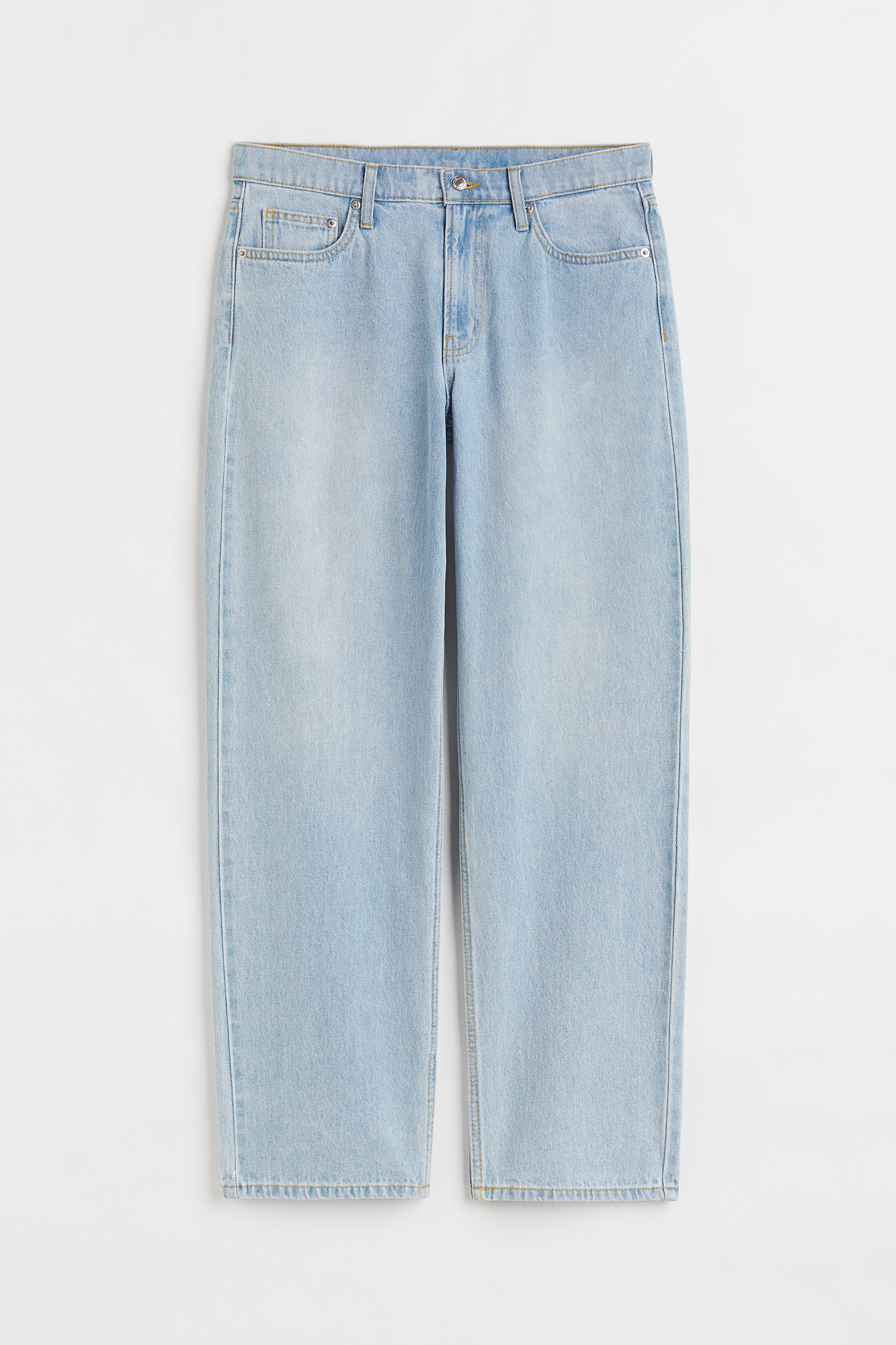 90s Baggy Low Jeans - Light denim blue - Ladies | H&M US