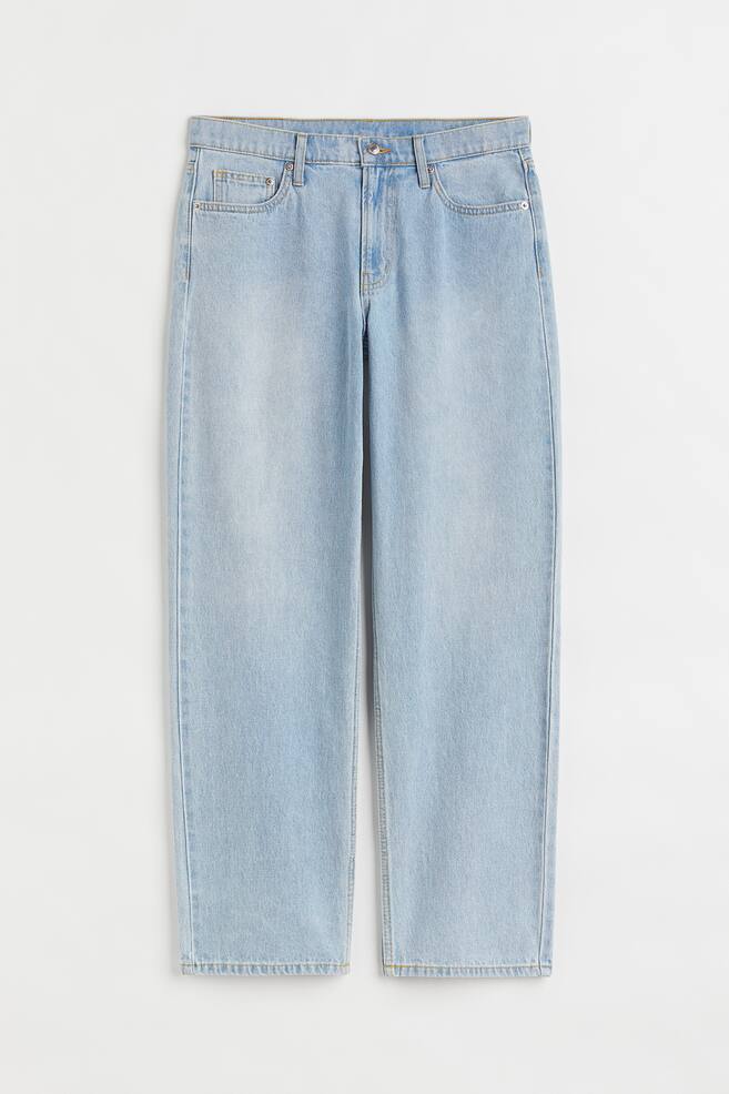 90s Baggy Low Jeans - Light denim blue/Denim blue/Denim blue - 1