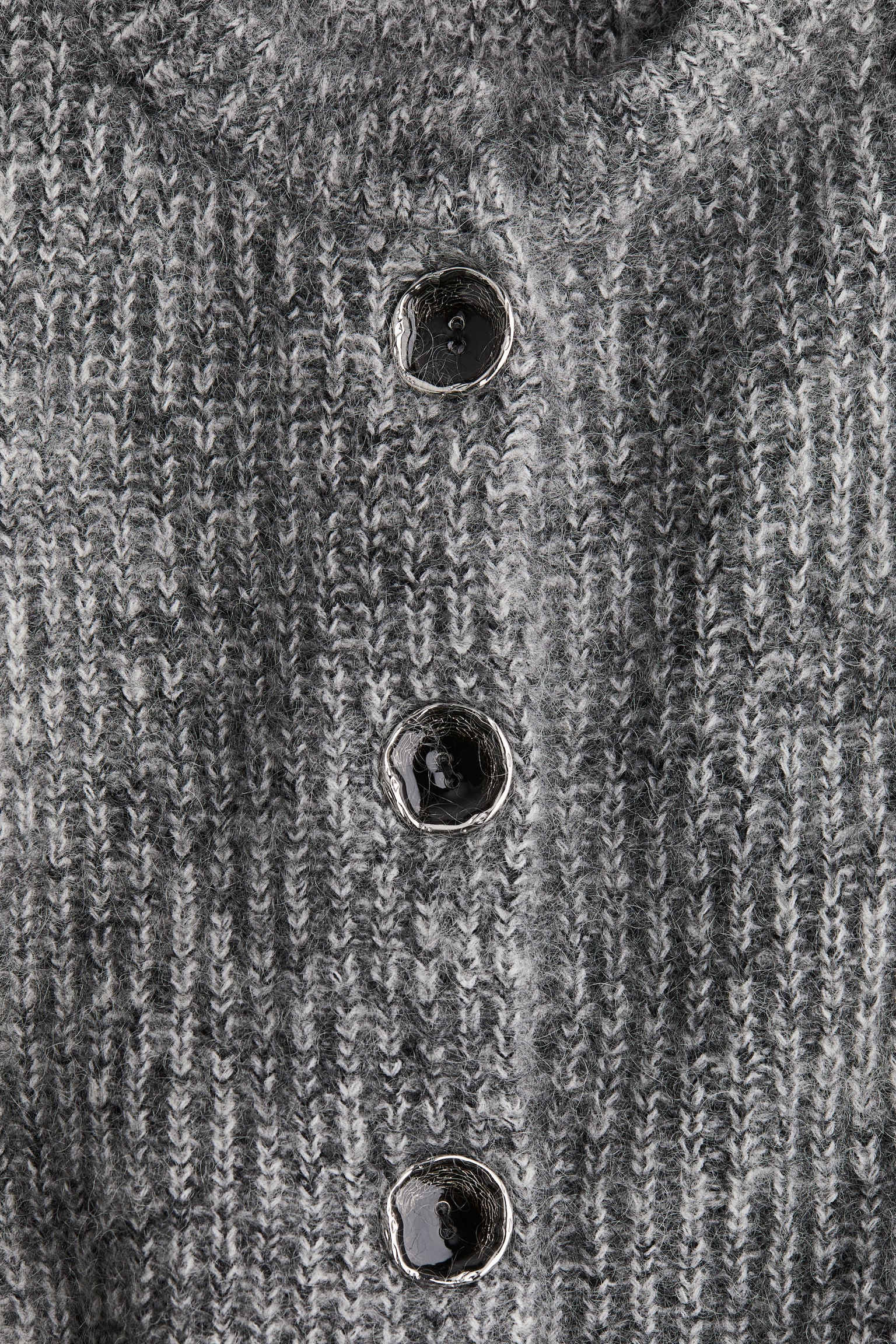 Mohair-blend cardigan - Grey marl - 7