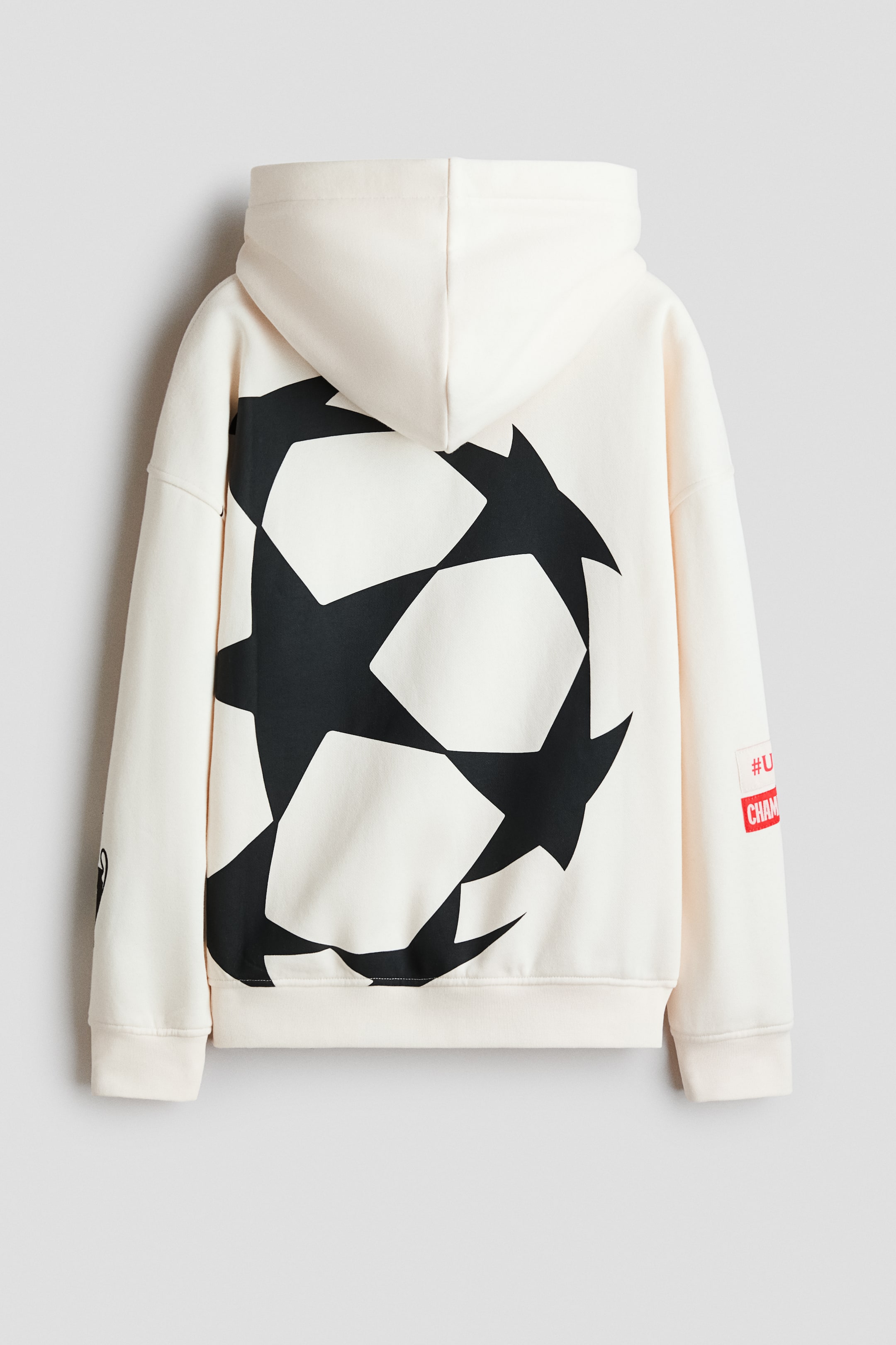 Brushed-Inside Printed Hoodie