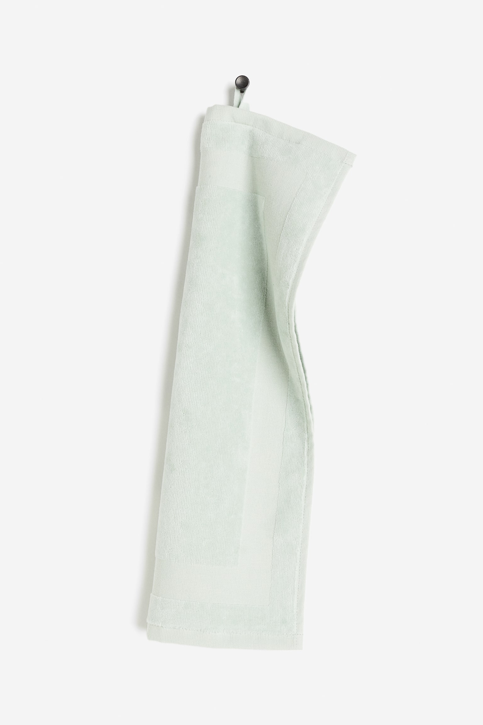 Velour guest towel - Light green/Light beige - 1