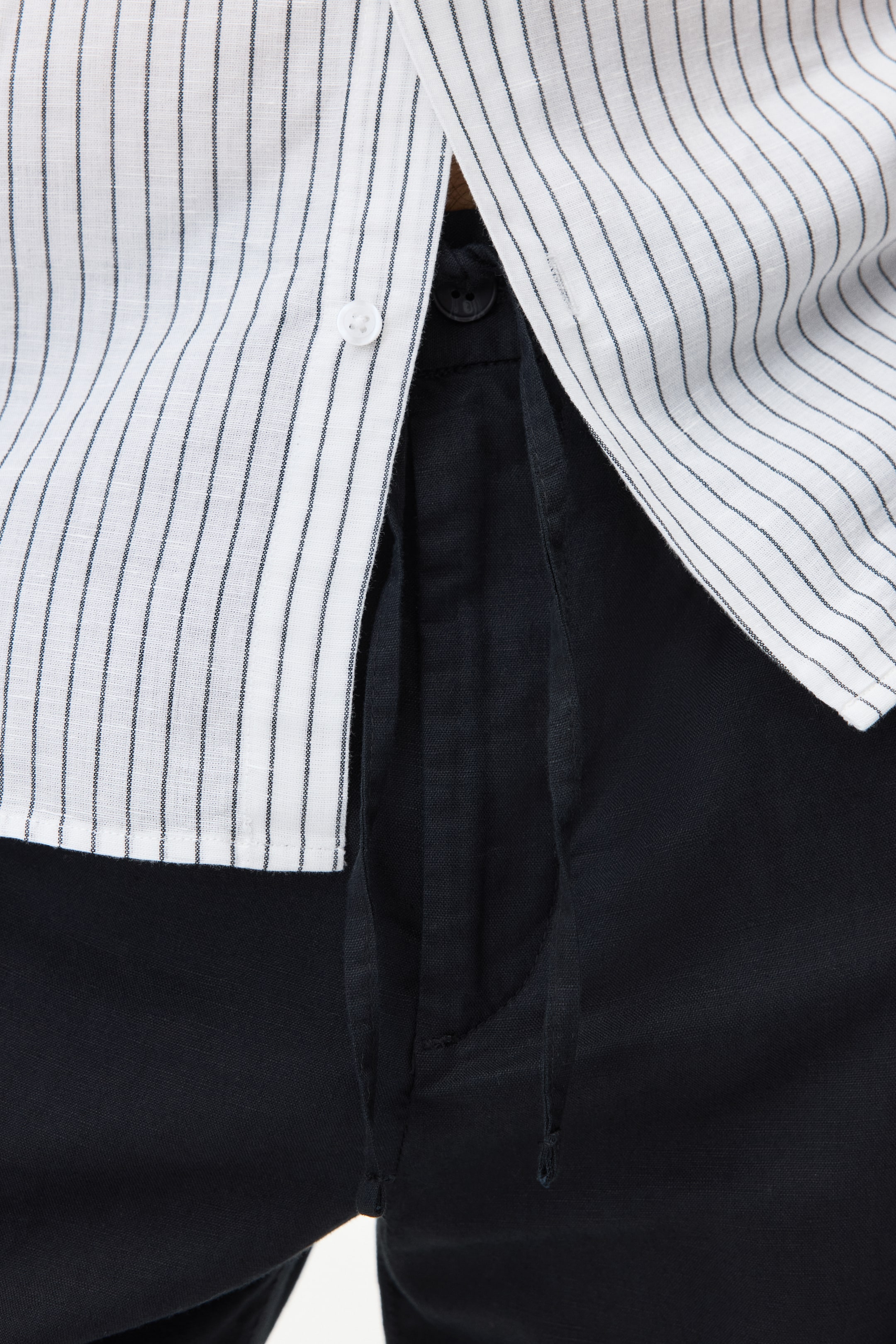 Regular-Fit Linen-Blend Shorts