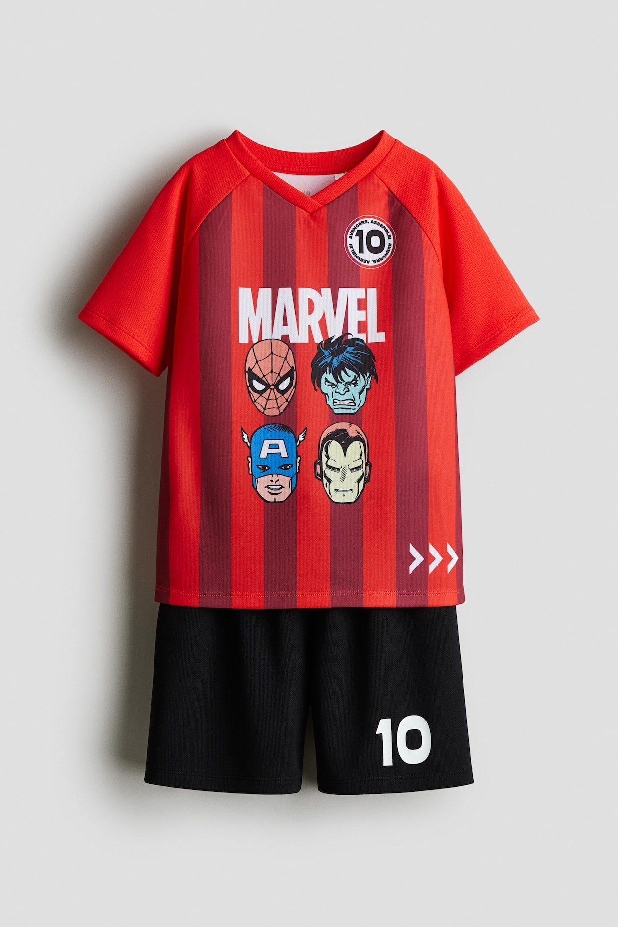 Oversized Tshirt T Shirt Avengers Donna 2-piece Football Set Red