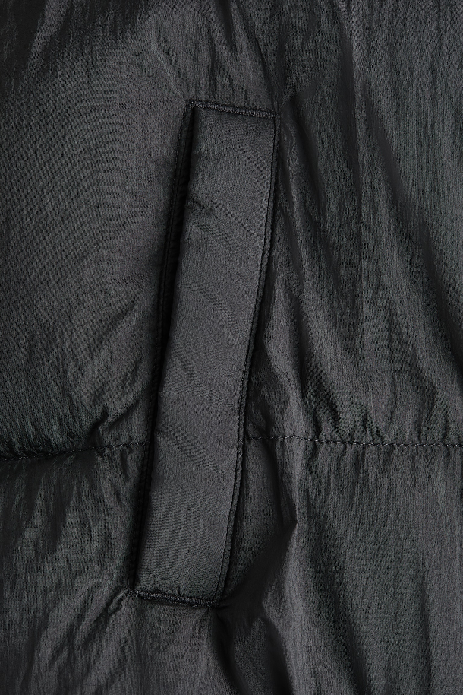 Женская куртка H&M Nylon Puffer, цвет: Чёрный — фото 6