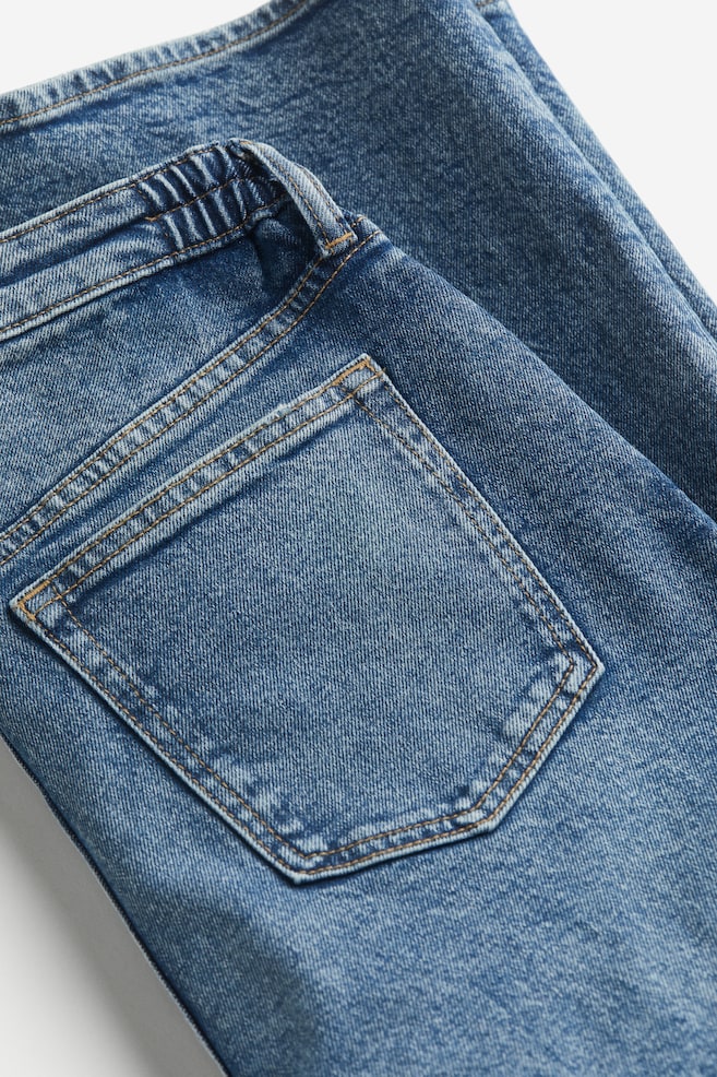 MAMA Wide Low Jeans Before & After - Bleu denim/Noir délavé - 5