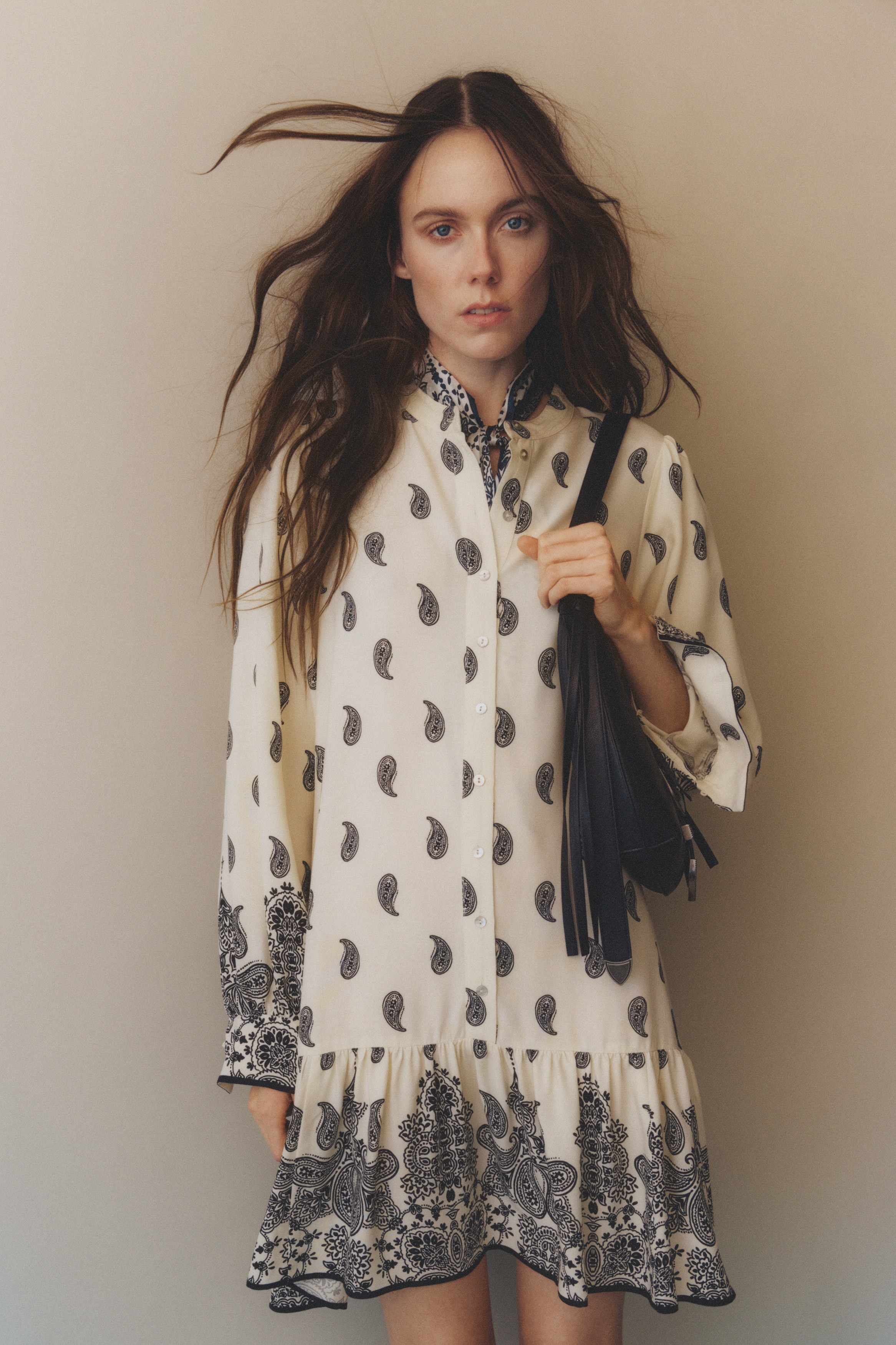 ♡Mami Sukienka z wzorzystej wiskozy - Kremowy/Paisley - ONA | H&M PL