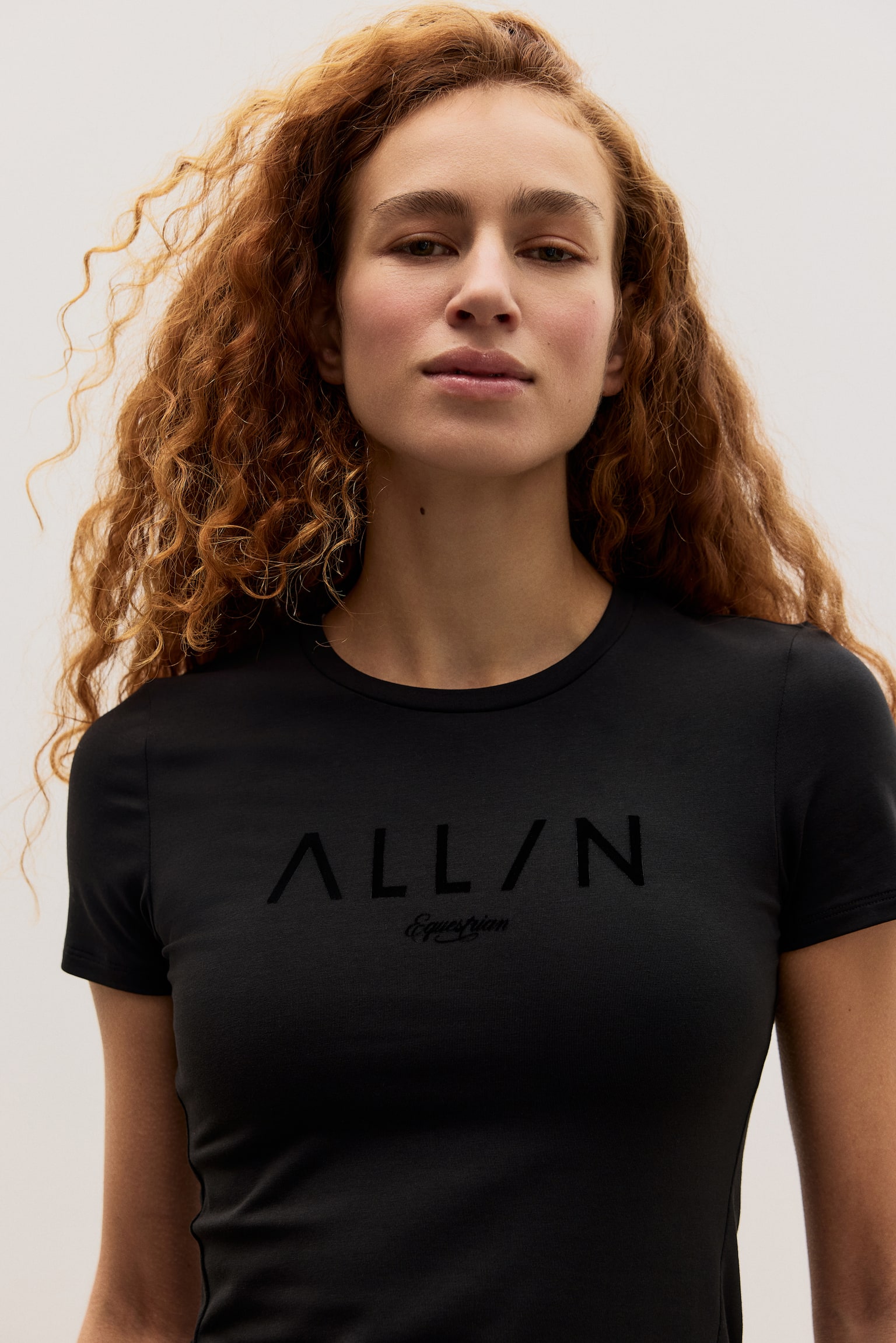 Slim Fit Sports T-shirt - Black/Khaki green - 1