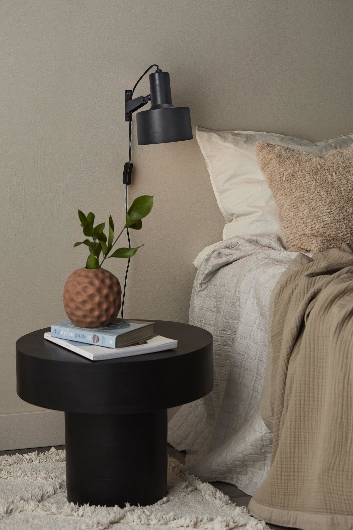 Solo Wall Lamp 23cm - Black/Beige