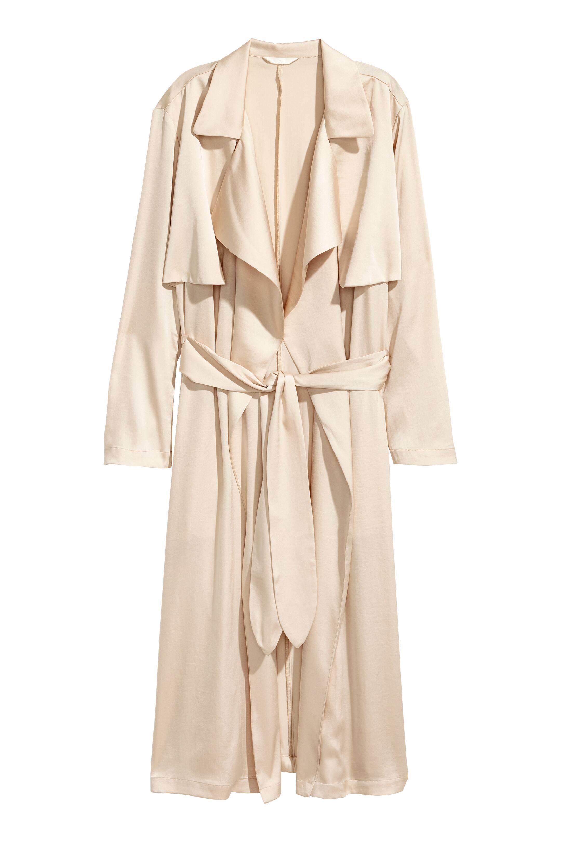 Agrandir l'image: Trench-coat en satin - Beige clair - FEMME | H&M FR 1