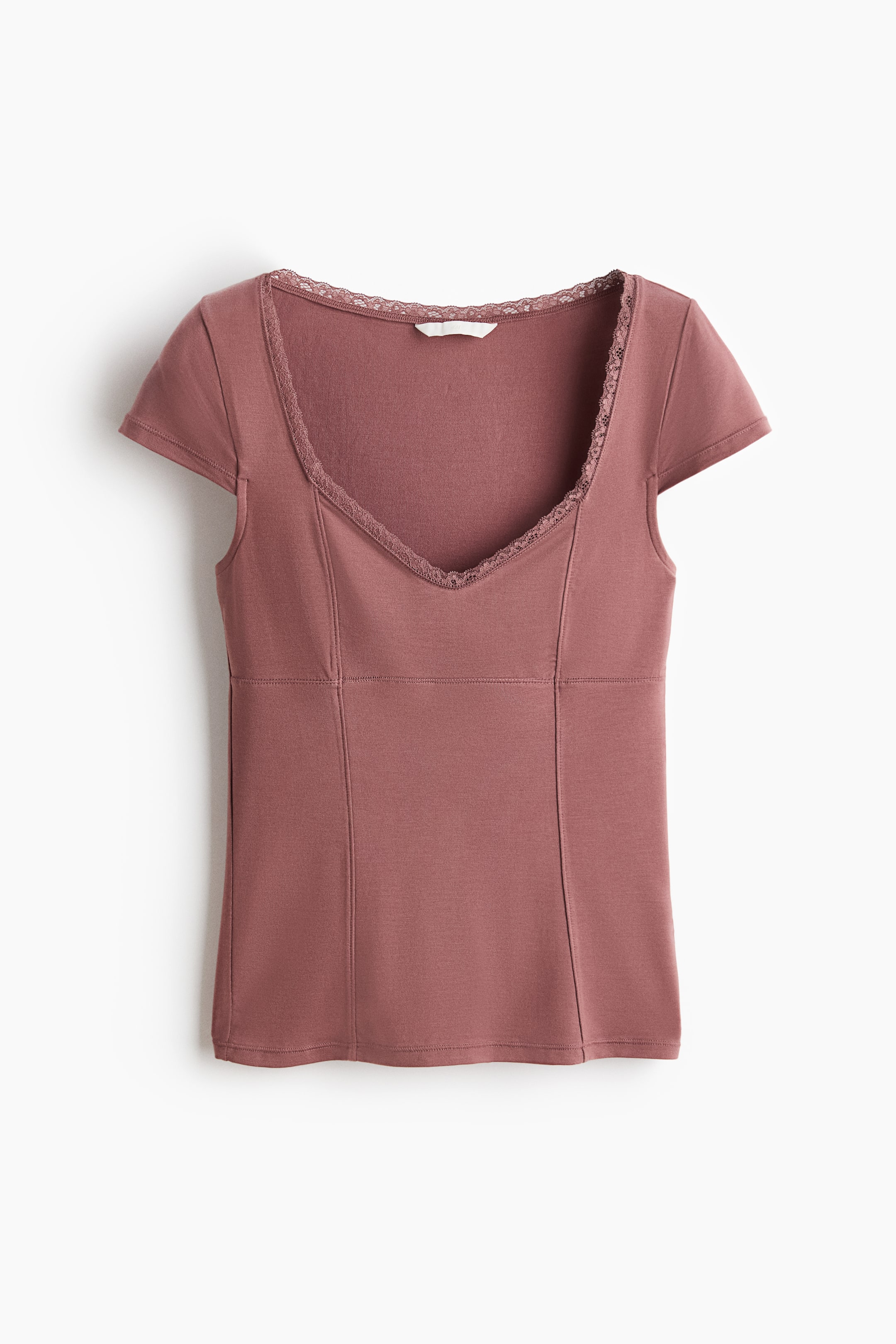 Lace-Trimmed Top