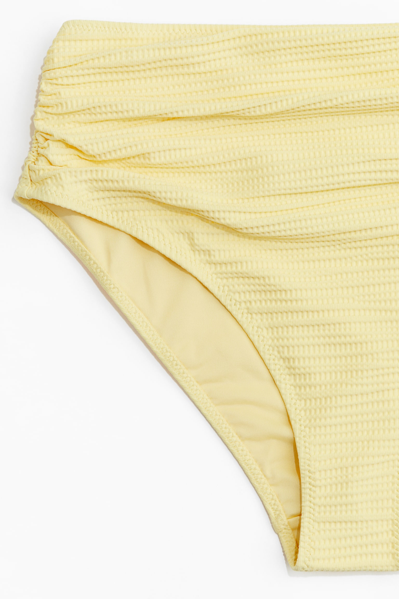 High Waist Cheeky Bikini bottoms - Light yellow/White/Blue/White/Blue patterned/Navy blue - 4