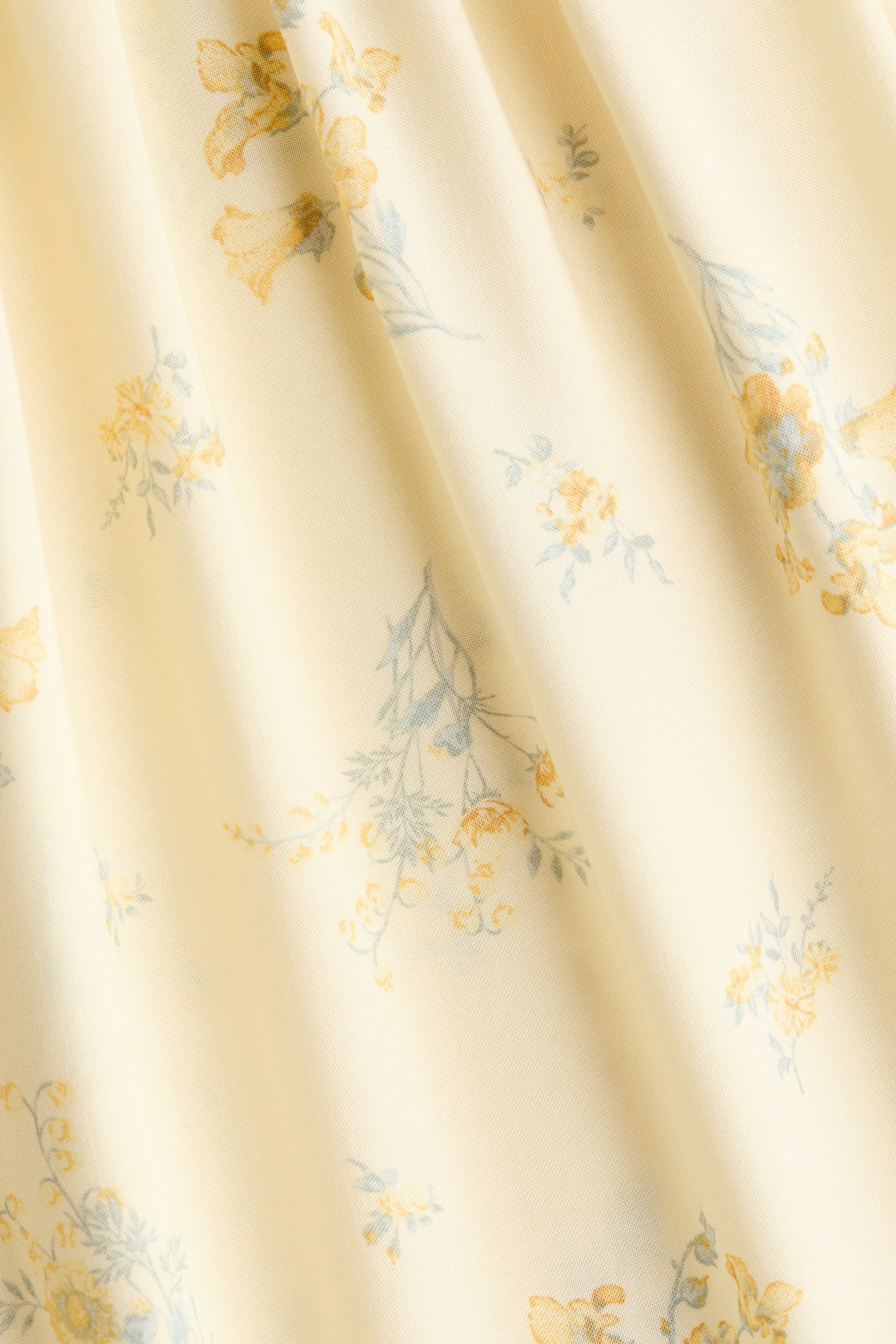 Strapjurk met smokwerk - Lichtgeel/bloemen/Donkerbruin/polkadot/Wit/polkadot - 2